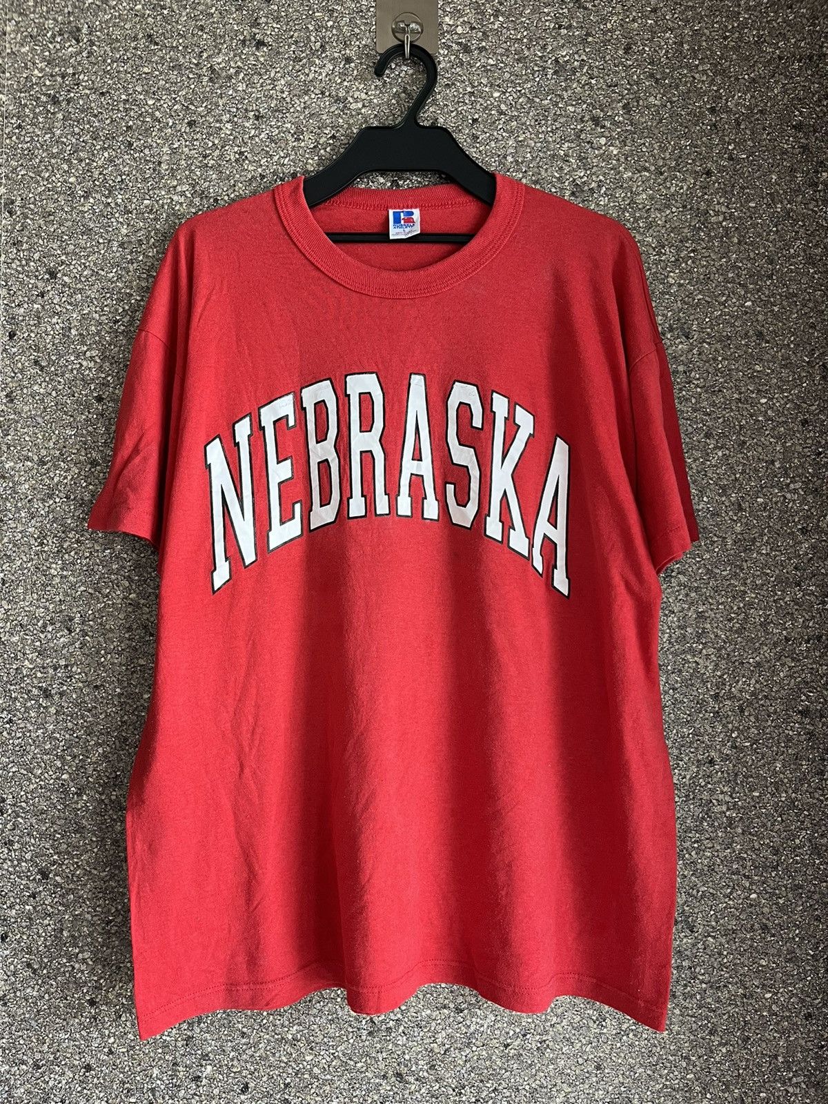 image of Vintage Nebraska Ft77 in Red, Men's (Size Large)