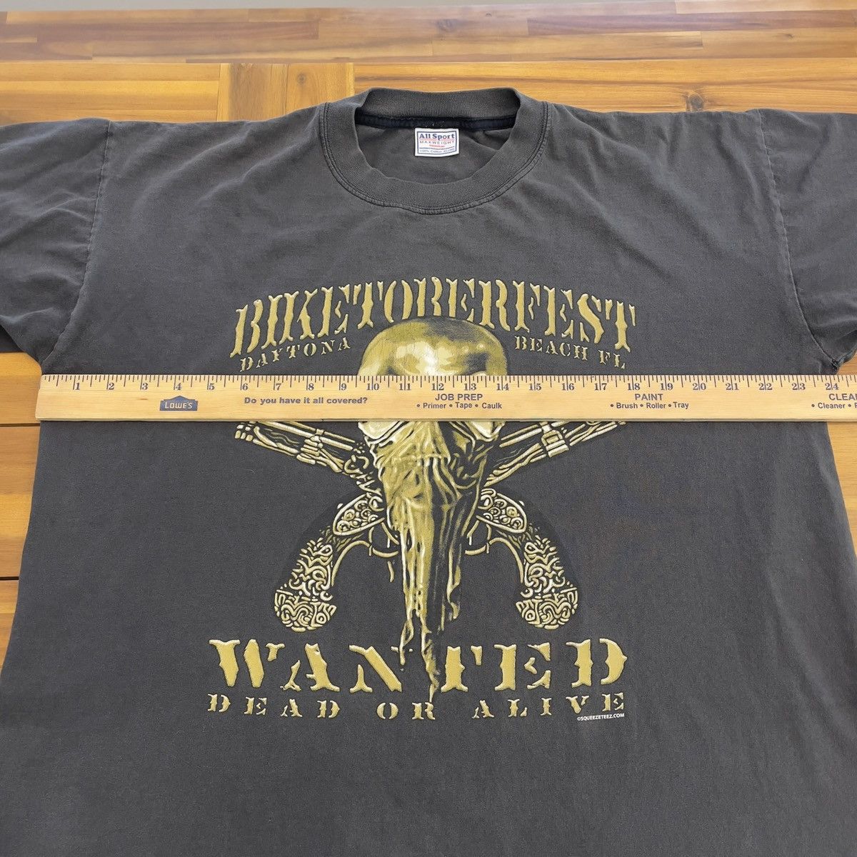 Other × Vintage Vintage 2000s Y2K Biketoberfest Florida Wanted Skull Shirt Size US XL / EU 56 / 4 - 5 Thumbnail