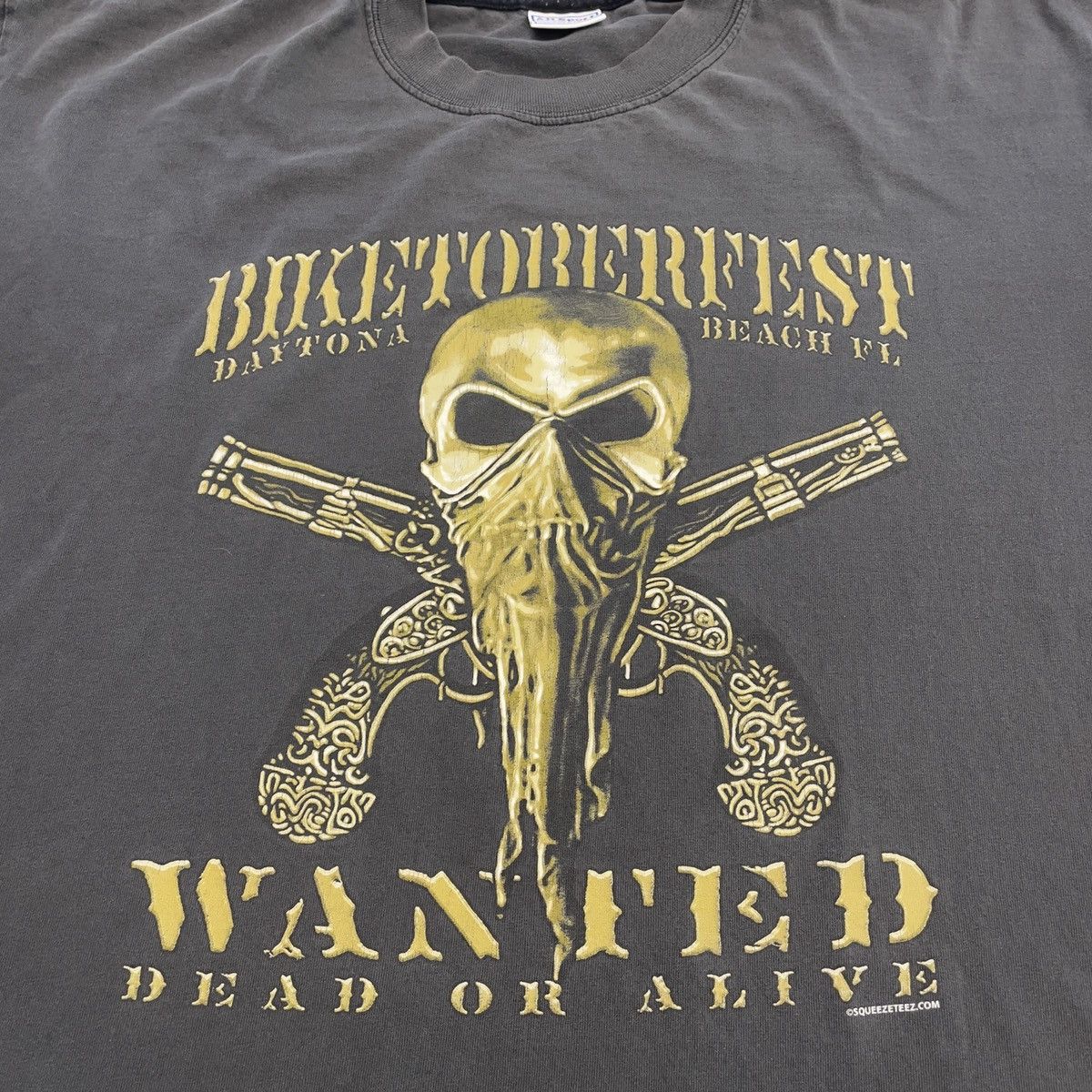 Other × Vintage Vintage 2000s Y2K Biketoberfest Florida Wanted Skull Shirt Size US XL / EU 56 / 4 - 2 Thumbnail