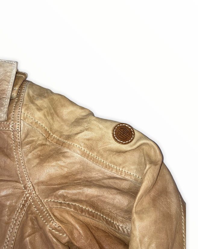 Tommy Hilfiger TOMMY HILFIGER DENIM LEATHER JACKET HOODIE Size US XS / EU 42 / 0 - 4 Thumbnail