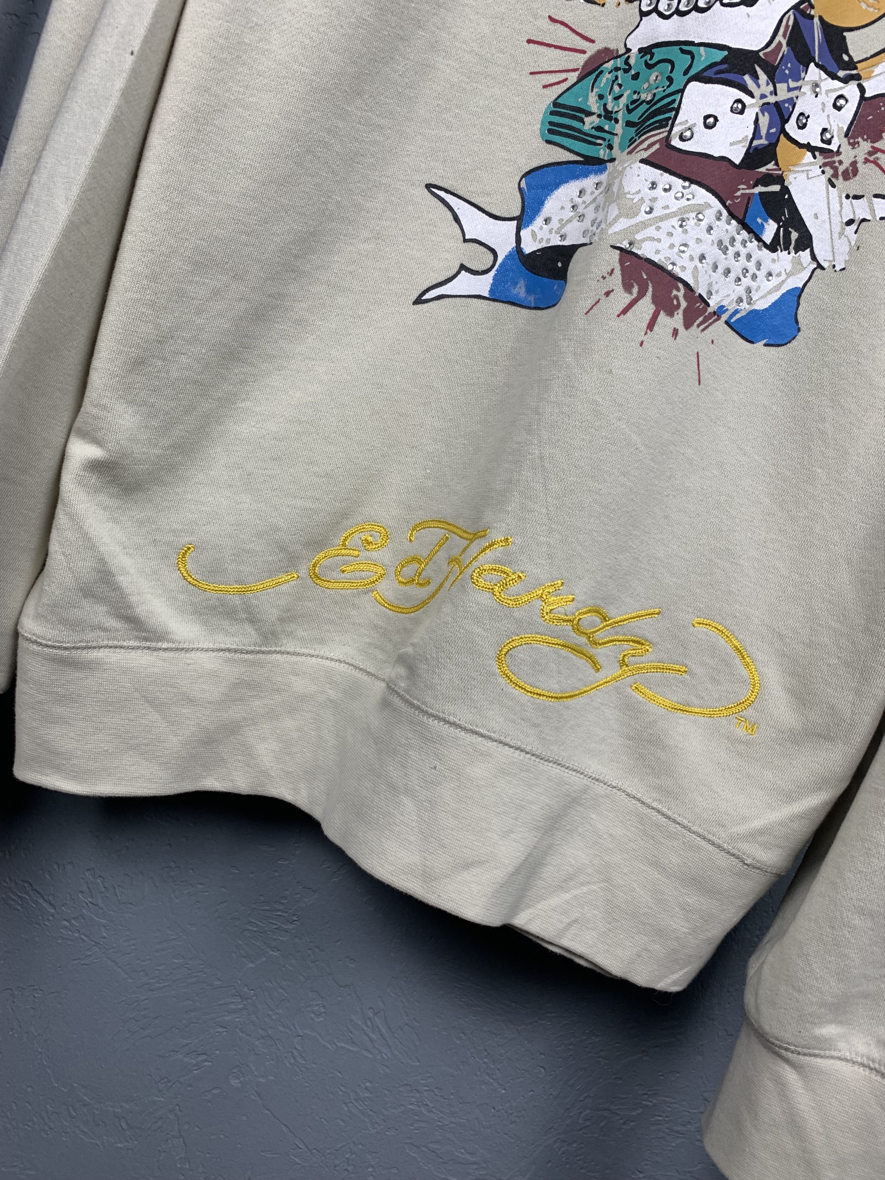Christian Audigier Ed Hardy by Christian Audigier Hoodie Size US XXL / EU 58 / 5 - 3 Thumbnail