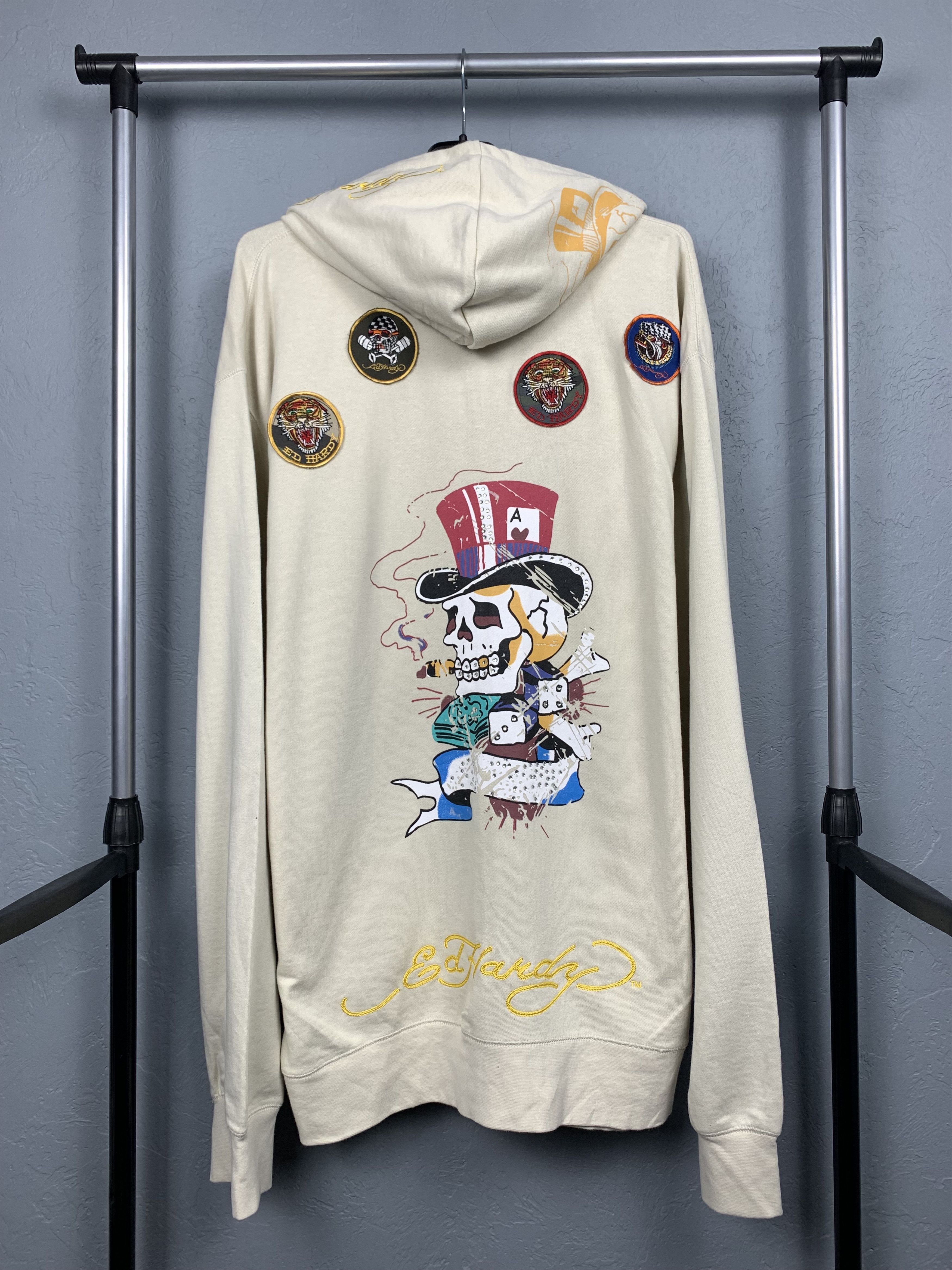Christian Audigier Ed Hardy by Christian Audigier Hoodie Size US XXL / EU 58 / 5 - 1 Thumbnail