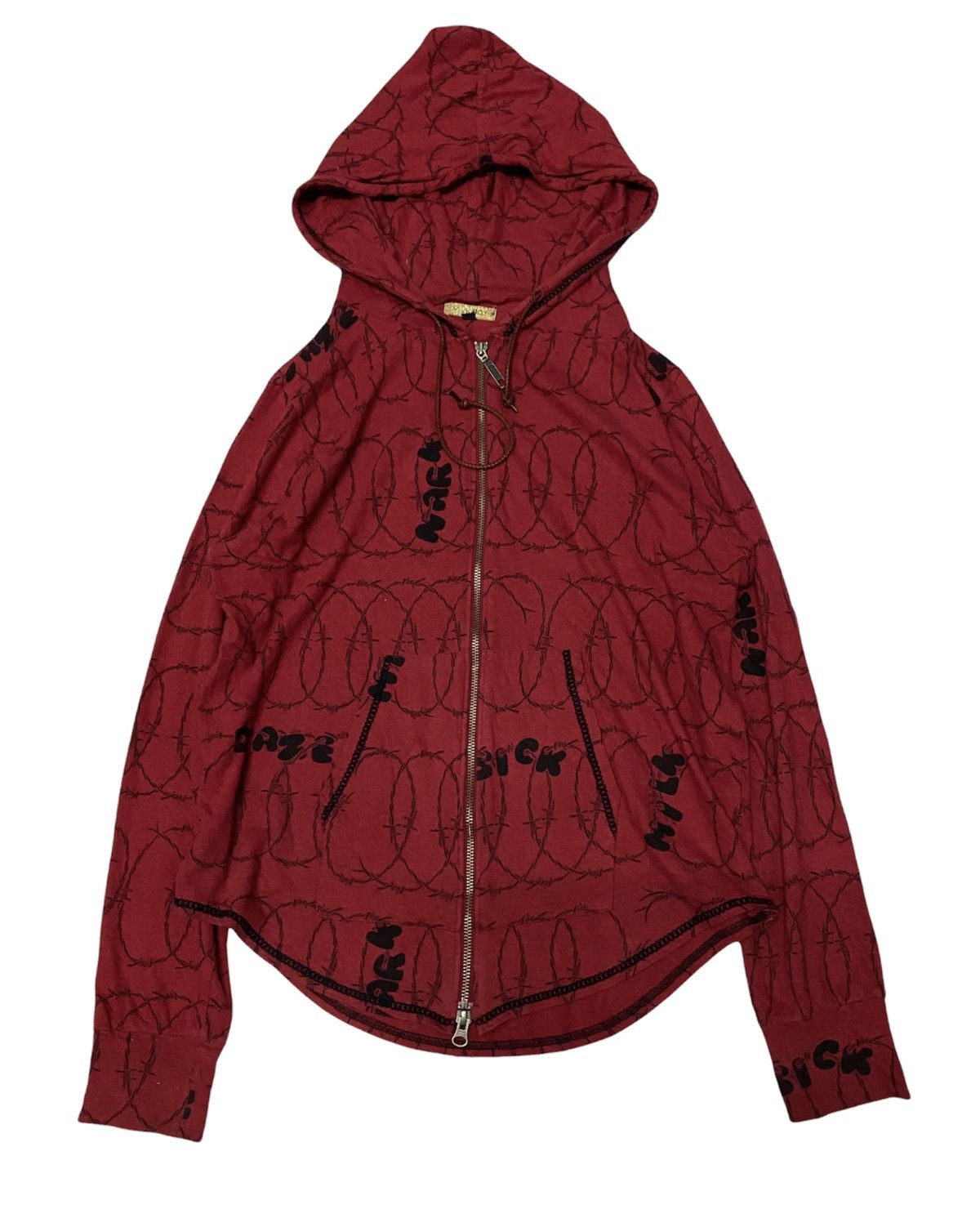 Japanese Brand Vtg MILKBOY barbed wire Daze Sick Light hoodie Size US M / EU 48-50 / 2 - 1 Thumbnail