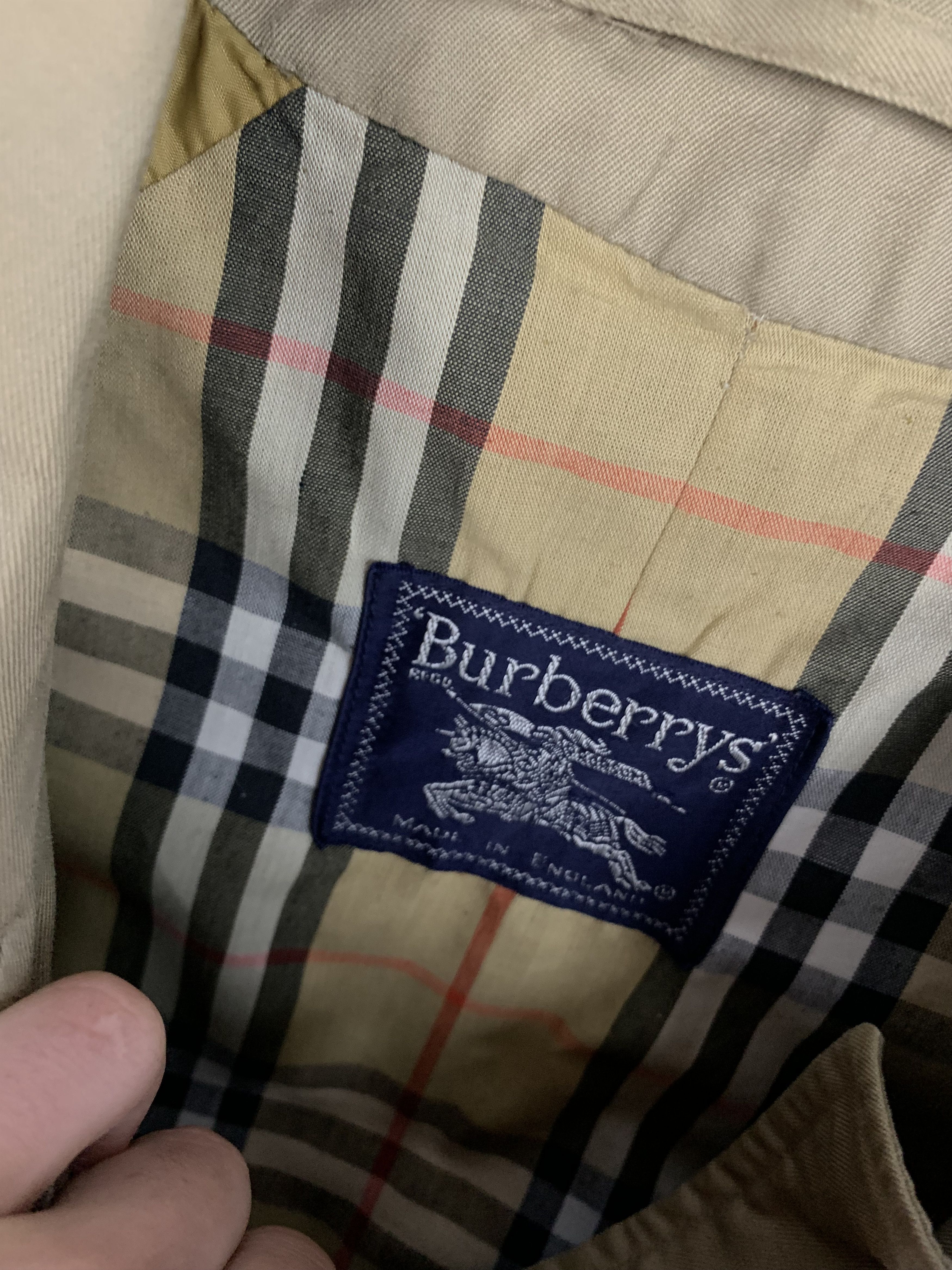 Burberry Burberry's Vintage Womens Trench Coat Jacket Size M / US 6-8 / IT 42-44 - 3 Thumbnail