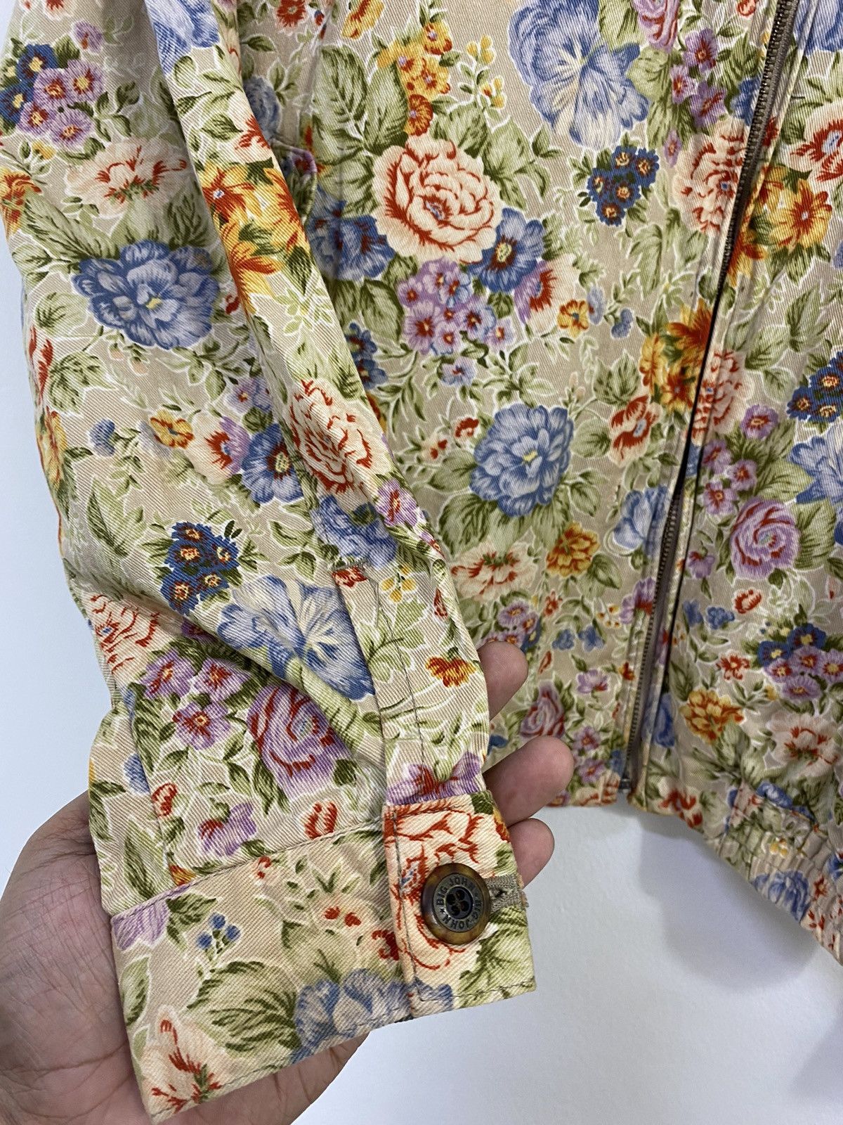 Big John × Vintage Vintage Big John Floral Bomber Jacket Stlye Nice Design Size US M / EU 48-50 / 2 - 8 Thumbnail