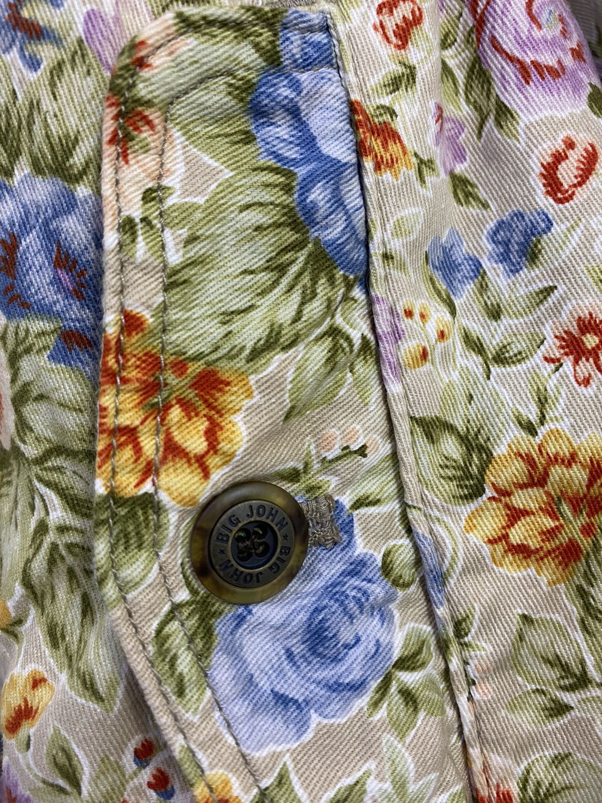 Big John × Vintage Vintage Big John Floral Bomber Jacket Stlye Nice Design Size US M / EU 48-50 / 2 - 7 Thumbnail