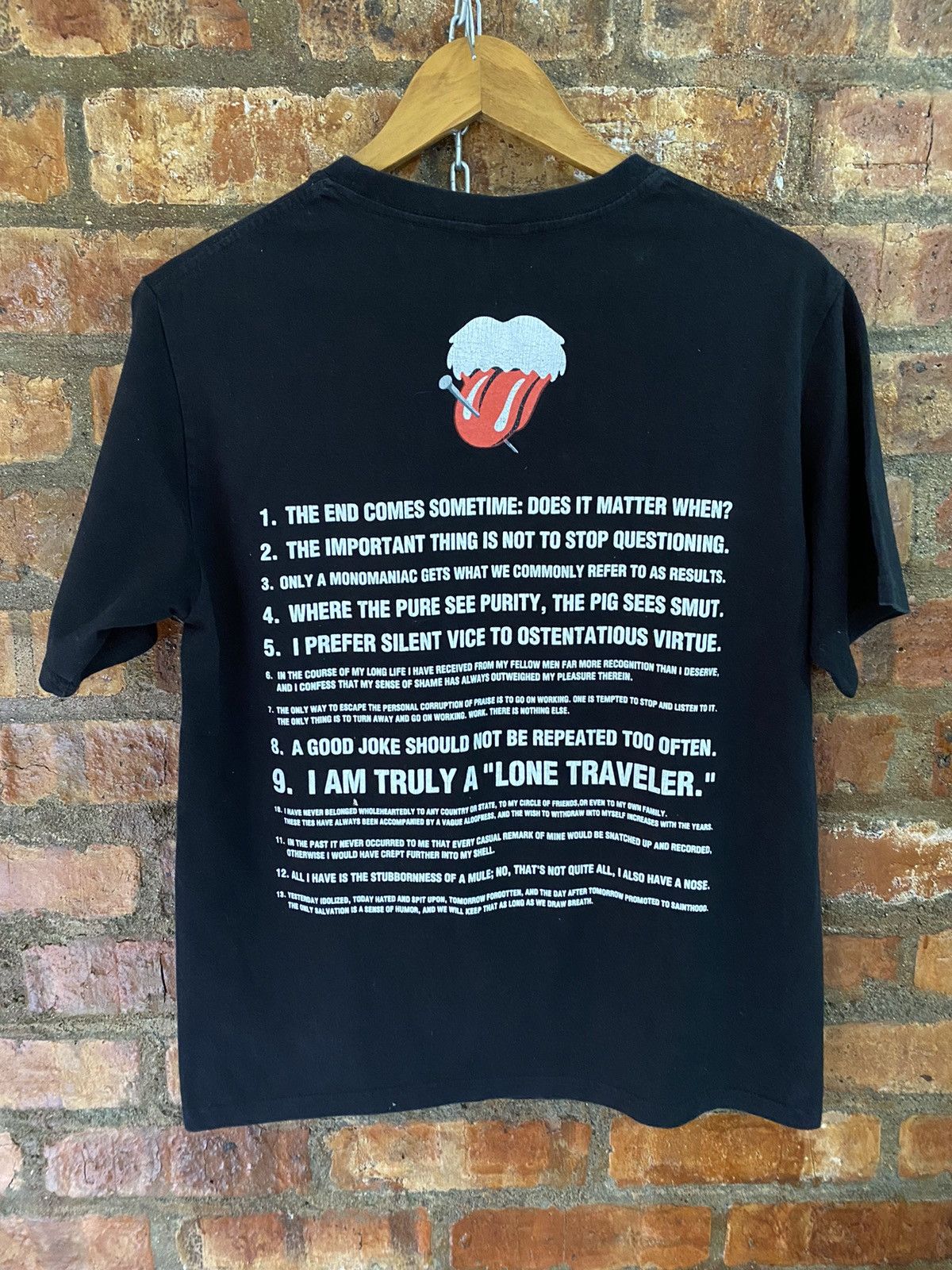 Number (N)ine 🔥Iconic rolling stone lip and tongue tee Size US L / EU 52-54 / 3 - 5 Thumbnail