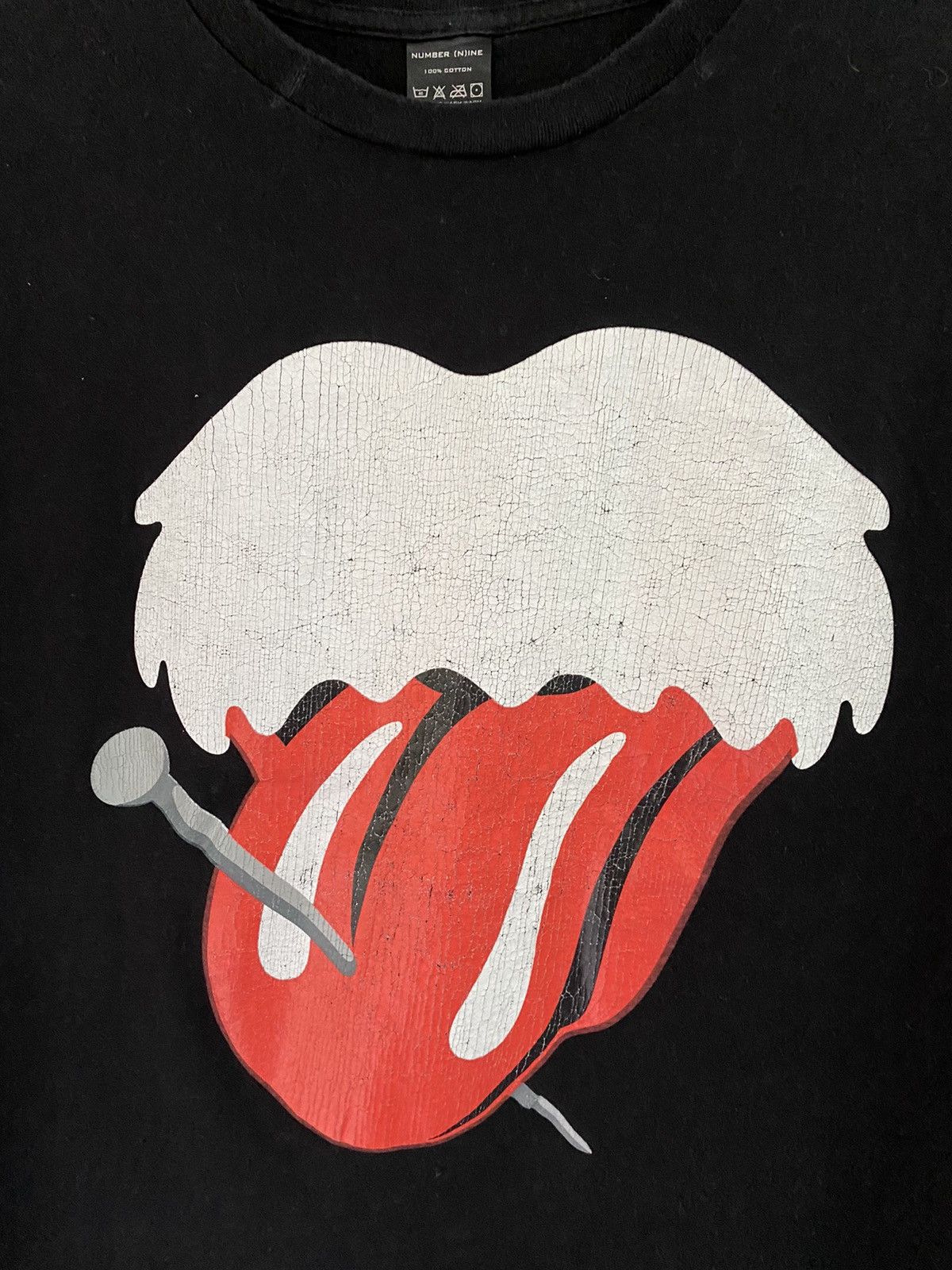 Number (N)ine 🔥Iconic rolling stone lip and tongue tee Size US L / EU 52-54 / 3 - 3 Thumbnail