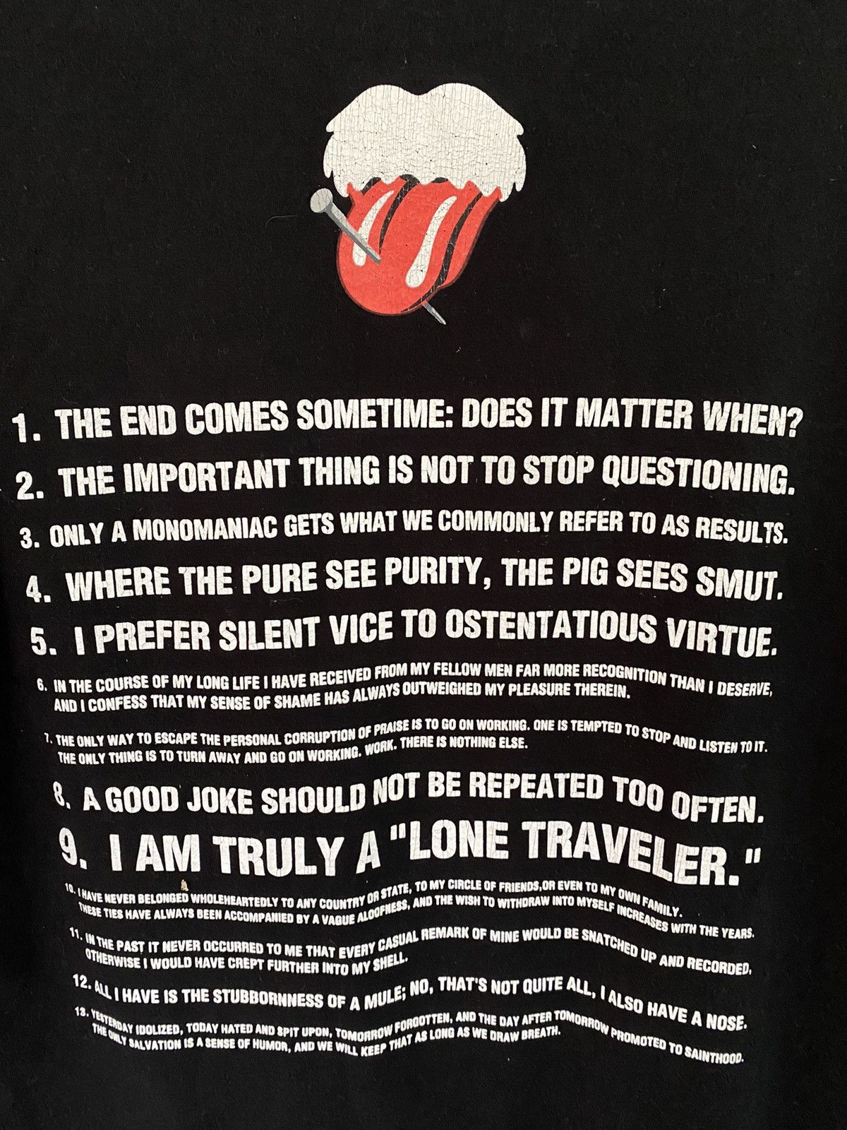 Number (N)ine 🔥Iconic rolling stone lip and tongue tee Size US L / EU 52-54 / 3 - 6 Thumbnail