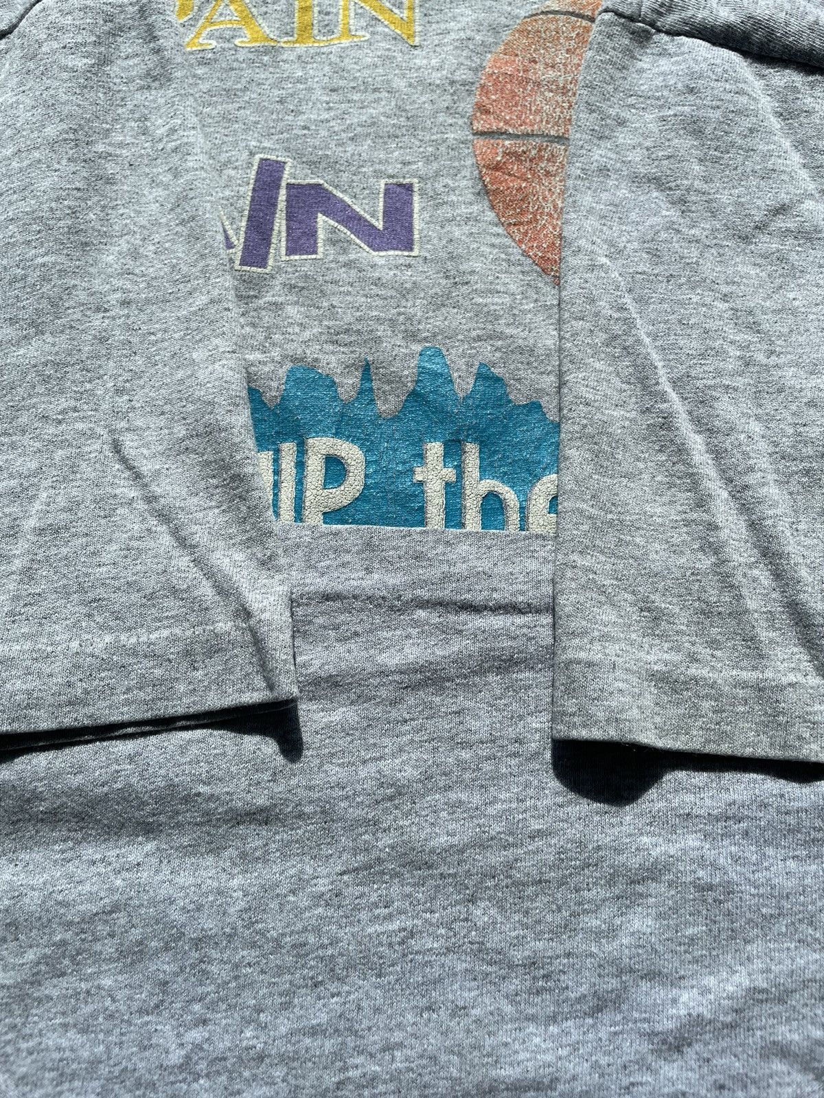 Vintage Vintage No Pain No Gain Grey T-shirt 90s Size US XL / EU 56 / 4 - 10 Thumbnail