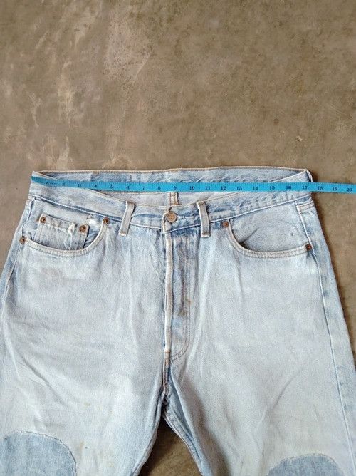Levi's × Vintage 90s Vintage Levis 501 Distressed Jeans 34x32 Size US 34 / EU 50 - 7 Thumbnail