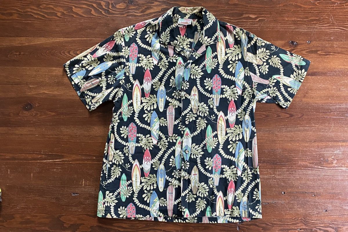 Vintage Vintage 70’s Evergreen Island Surf Boards All Over Button Up Size US M / EU 48-50 / 2 - 2 Thumbnail