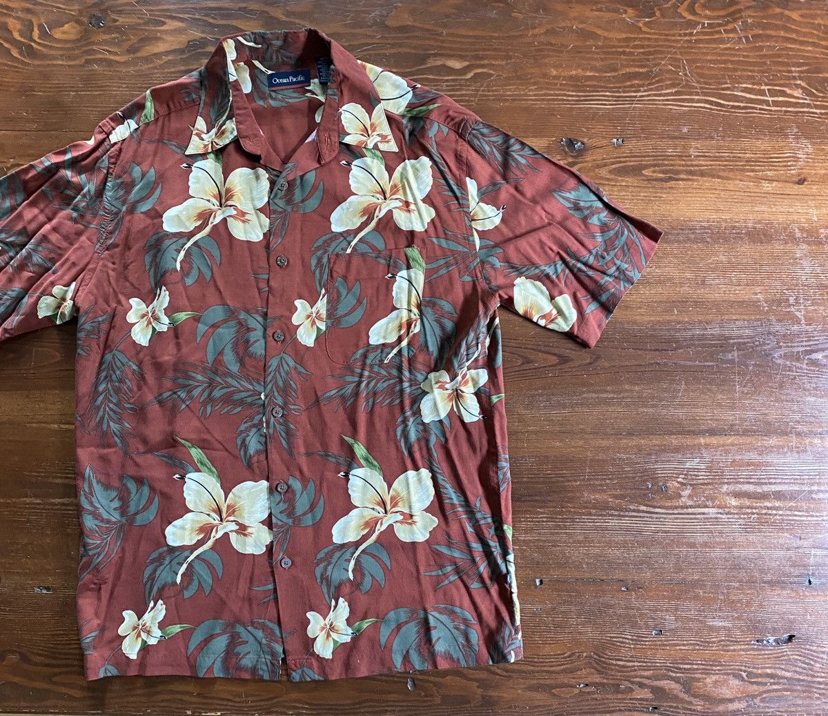 Ocean Pacific Vintage Y2K’s Ocean Pacific Hawaiian Style Button Up Size US S / EU 44-46 / 1 - 1 Thumbnail