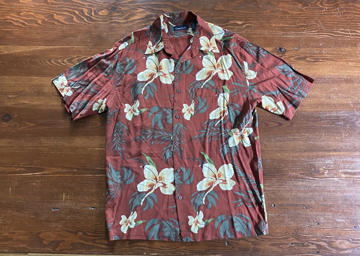 Ocean Pacific Vintage Y2K’s Ocean Pacific Hawaiian Style Button Up Size US S / EU 44-46 / 1 - 2 Thumbnail