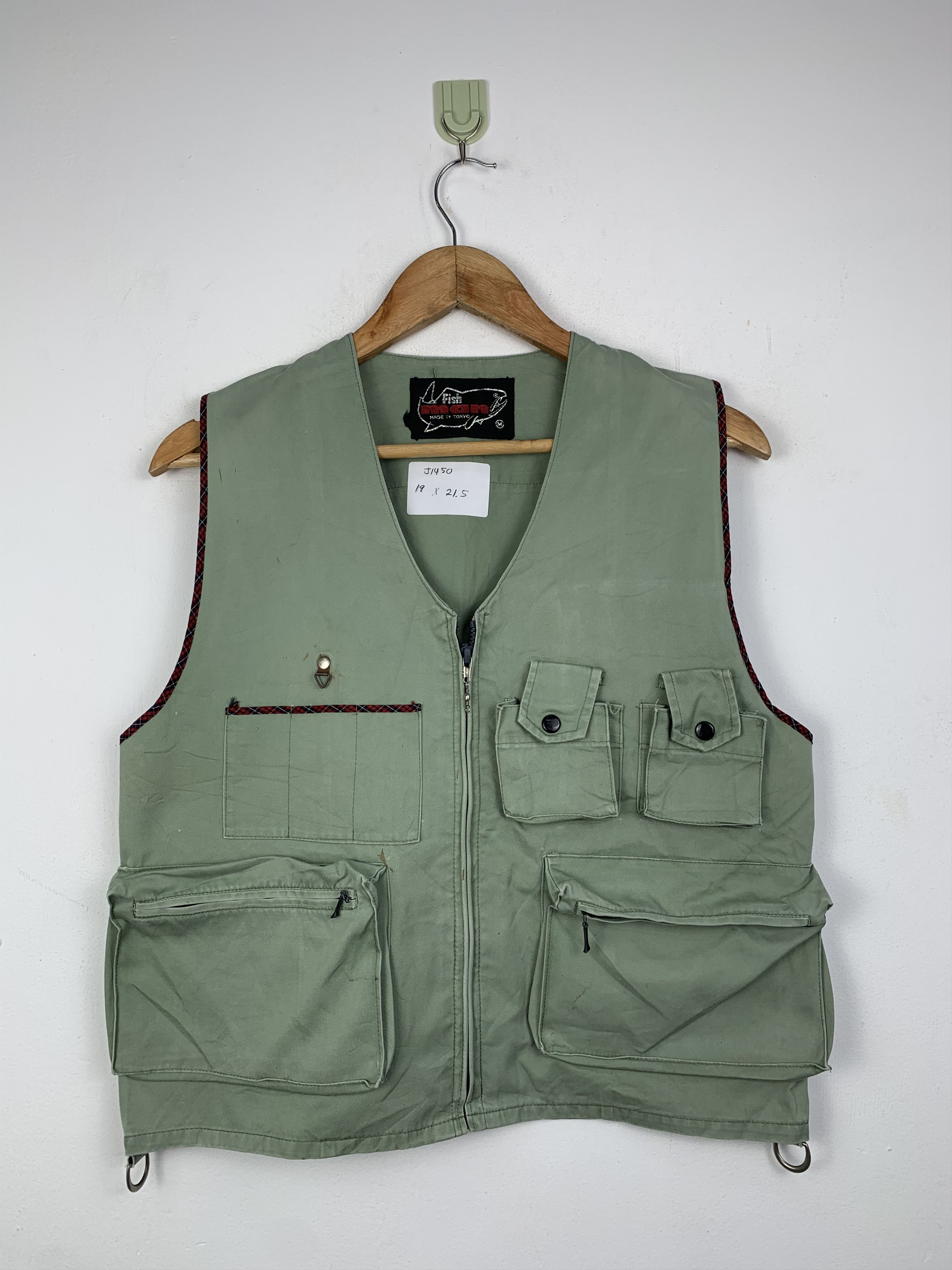 Vintage Vintage Japanese Brand Cargo Fishing Jacket Vest