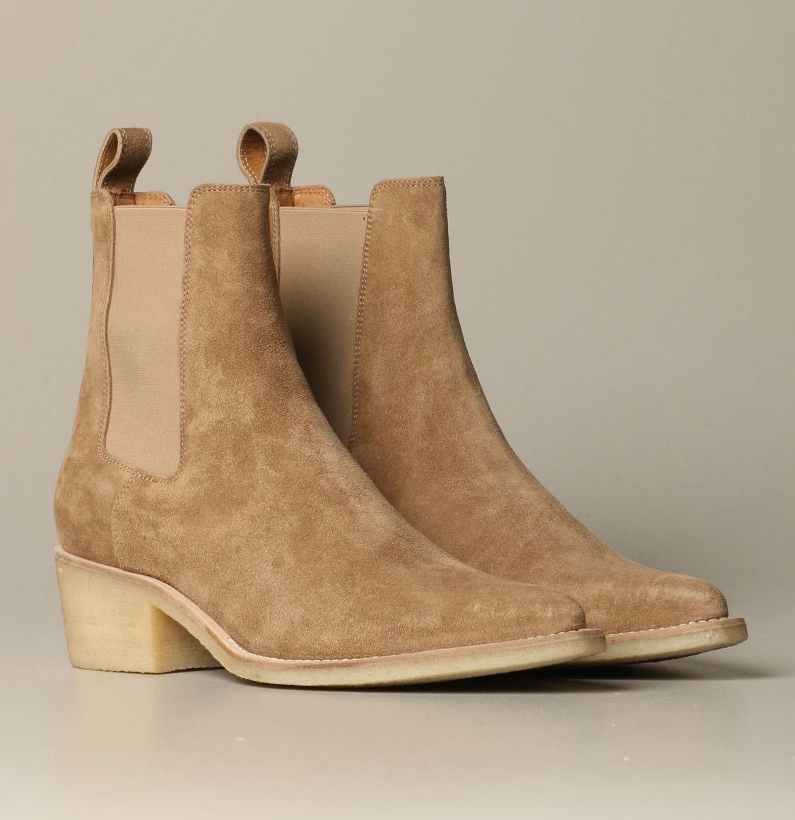 Amiri Crepe Suede Chelsea Boots in Brown Size US 8 / EU 41 - 1 Preview
