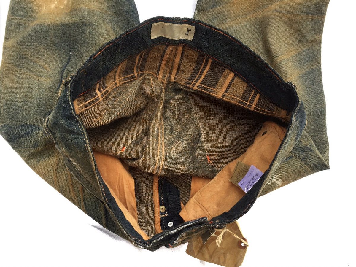 Prospective Flow PROSPECTIVE FLOW "RAMPO" RUSTY PAINT SPLATTER STRAIGHT DENIM Size US 34 / EU 50 - 13 Thumbnail