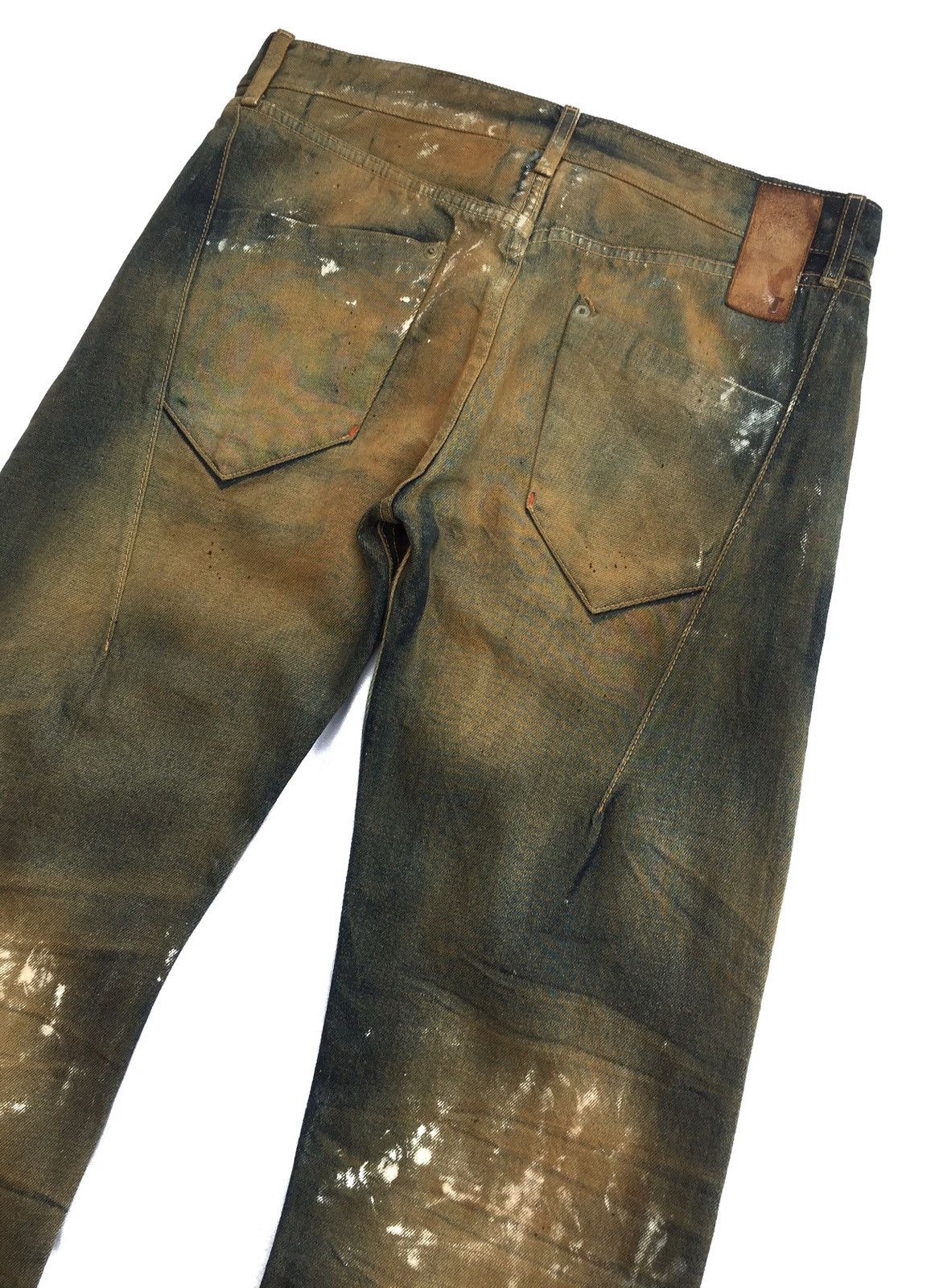 Prospective Flow PROSPECTIVE FLOW "RAMPO" RUSTY PAINT SPLATTER STRAIGHT DENIM Size US 34 / EU 50 - 7 Thumbnail