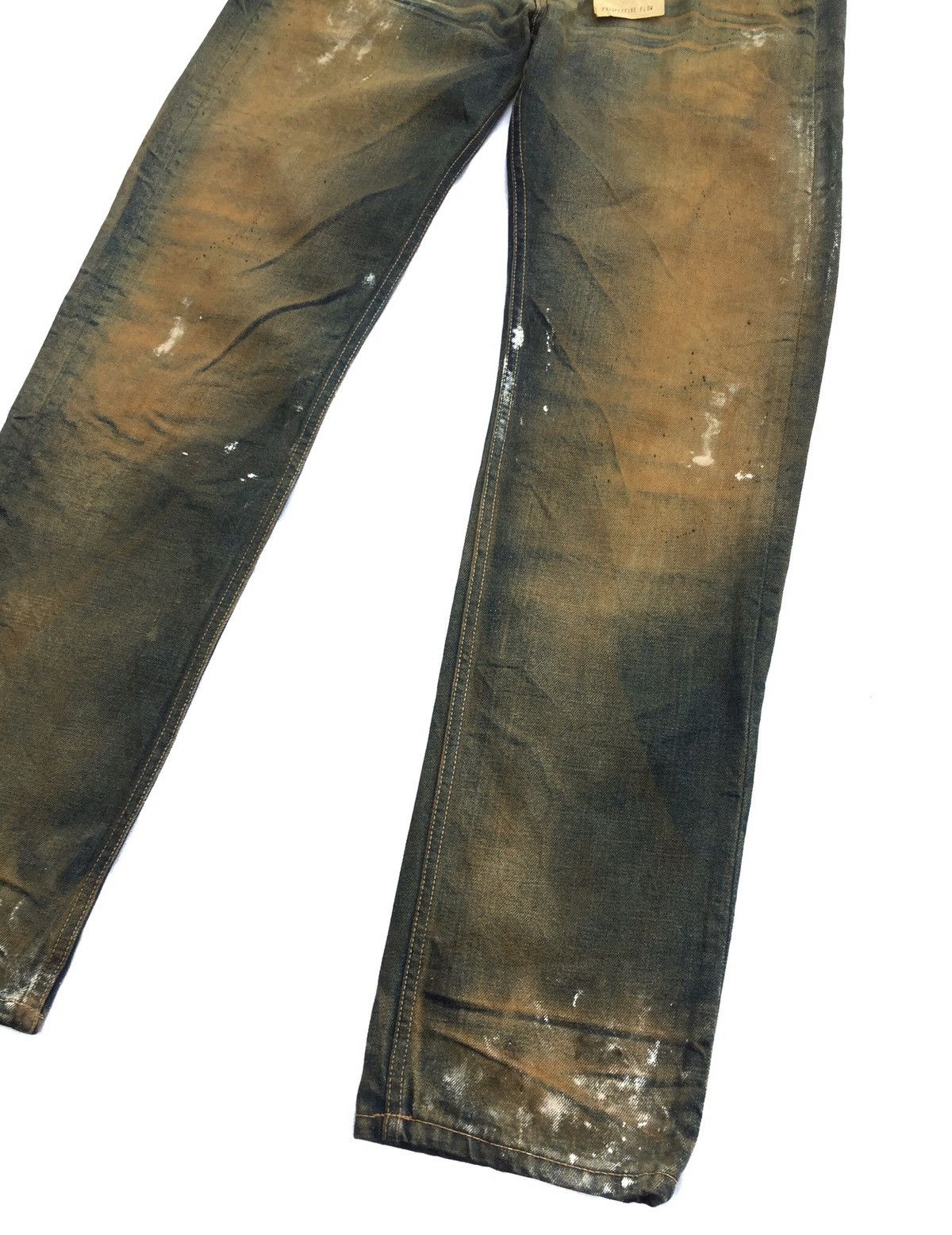Prospective Flow PROSPECTIVE FLOW "RAMPO" RUSTY PAINT SPLATTER STRAIGHT DENIM Size US 34 / EU 50 - 6 Thumbnail