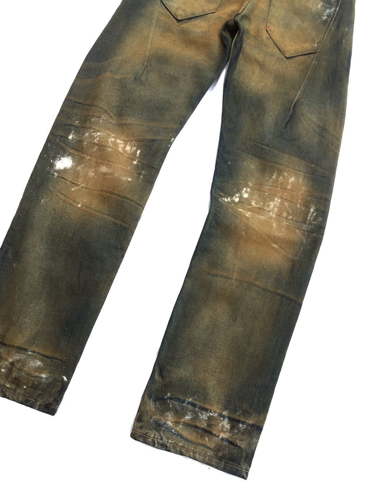 Prospective Flow PROSPECTIVE FLOW "RAMPO" RUSTY PAINT SPLATTER STRAIGHT DENIM Size US 34 / EU 50 - 10 Thumbnail