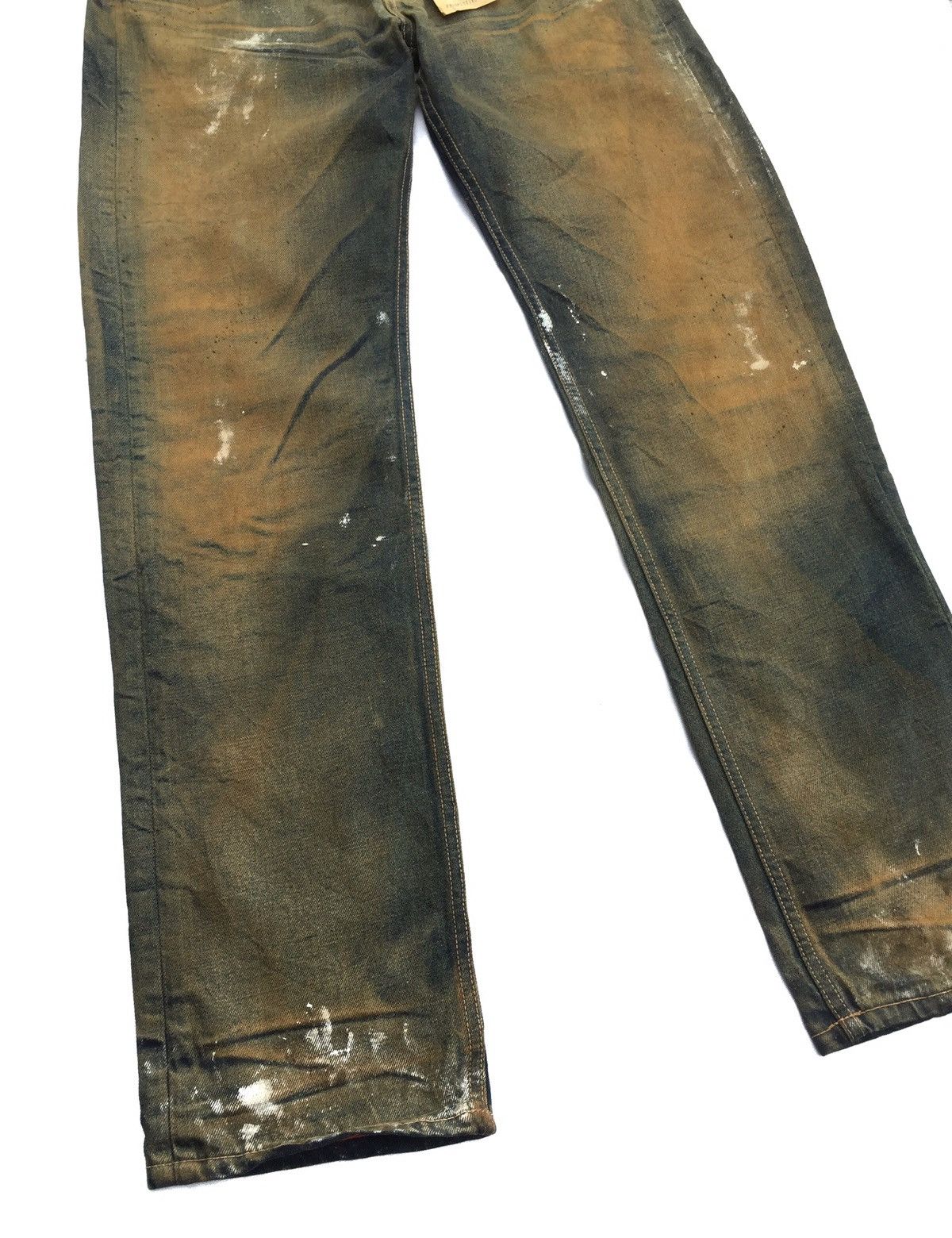 Prospective Flow PROSPECTIVE FLOW "RAMPO" RUSTY PAINT SPLATTER STRAIGHT DENIM Size US 34 / EU 50 - 5 Thumbnail
