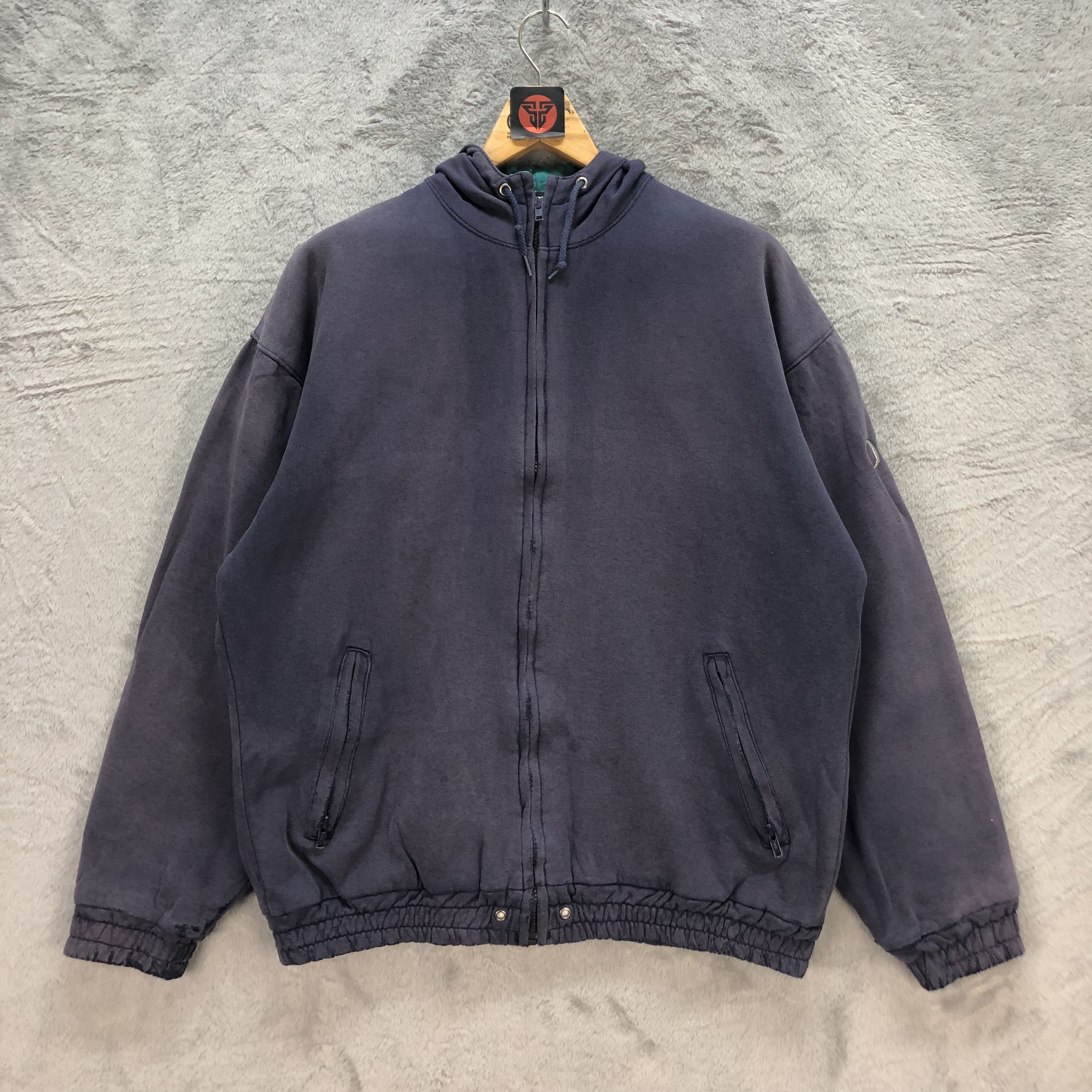 Vintage Trashed Sportsmaster Big Logo Hooded Jacket #1721-68 Size US L / EU 52-54 / 3 - 3 Thumbnail