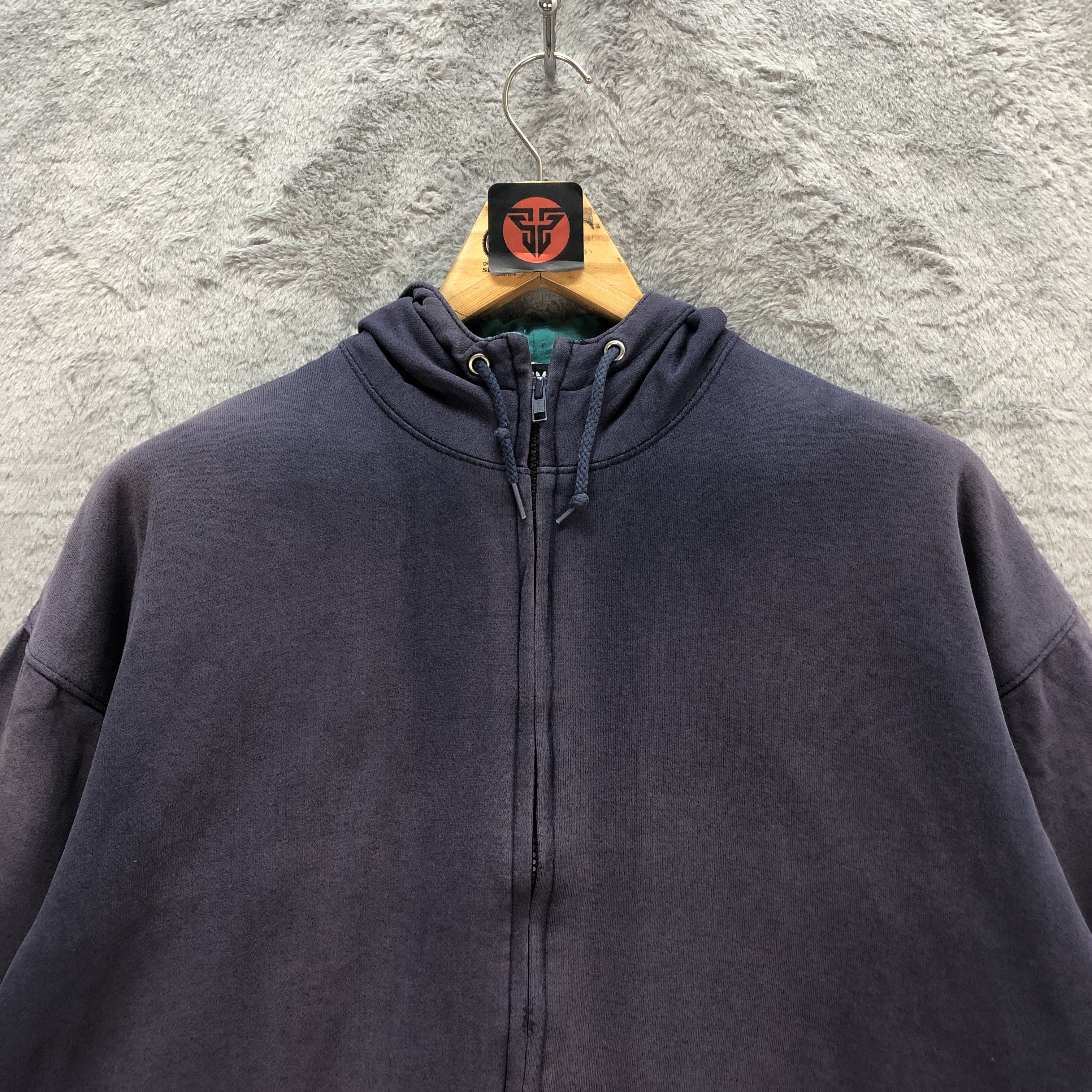 Vintage Trashed Sportsmaster Big Logo Hooded Jacket #1721-68 Size US L / EU 52-54 / 3 - 4 Thumbnail