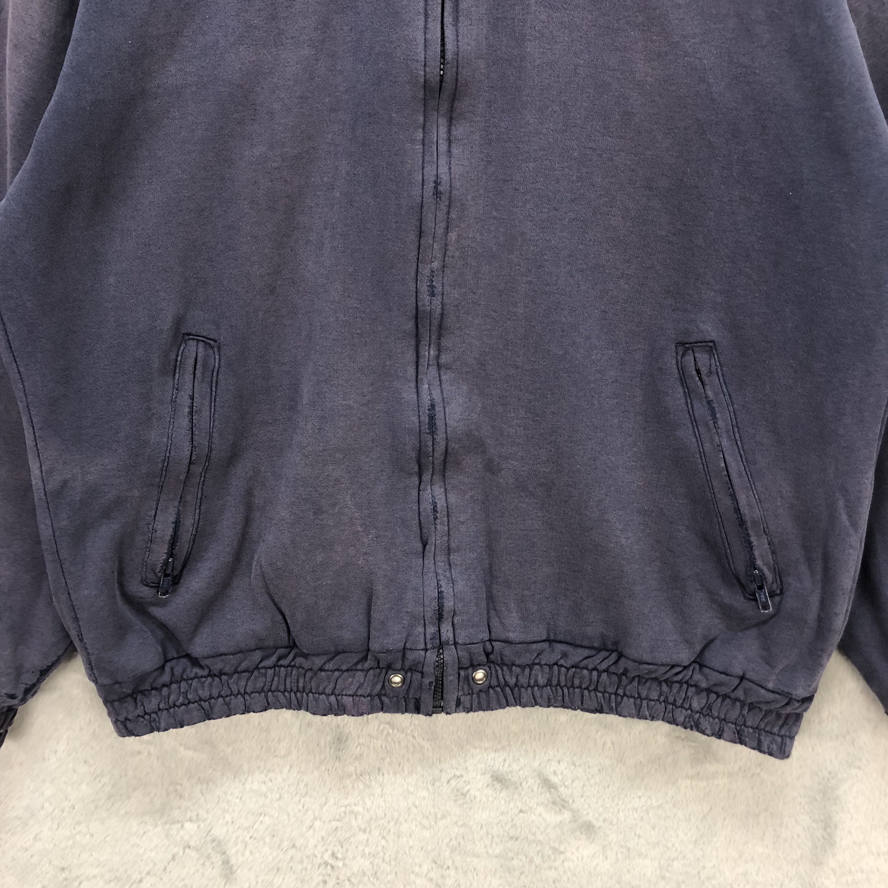 Vintage Trashed Sportsmaster Big Logo Hooded Jacket #1721-68 Size US L / EU 52-54 / 3 - 5 Thumbnail
