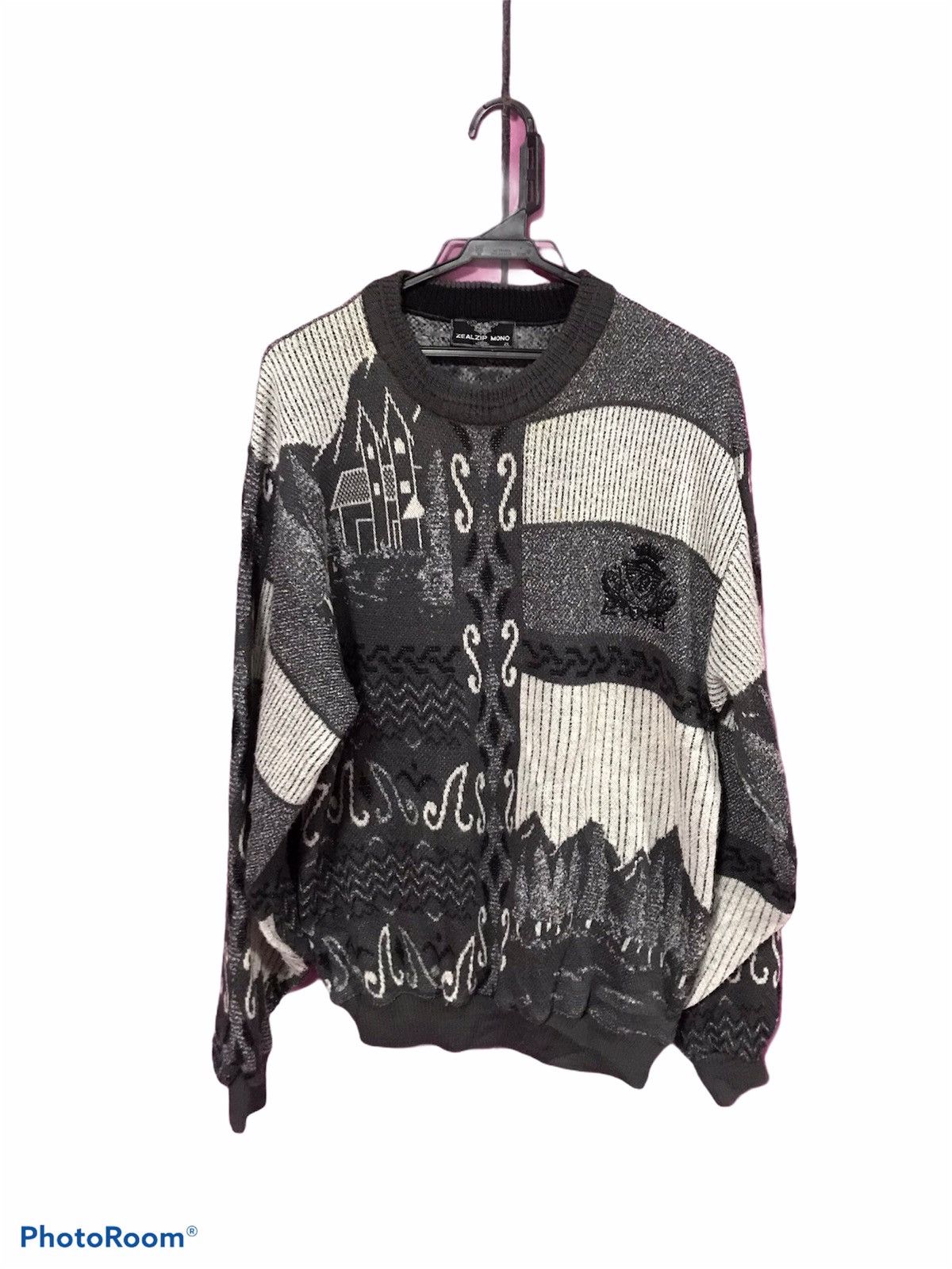 Japanese Brand ZEAL ZIP TWO TONE SIZE L SWEATSHIRT KNETWEAR Size US L / EU 52-54 / 3 - 1 Thumbnail