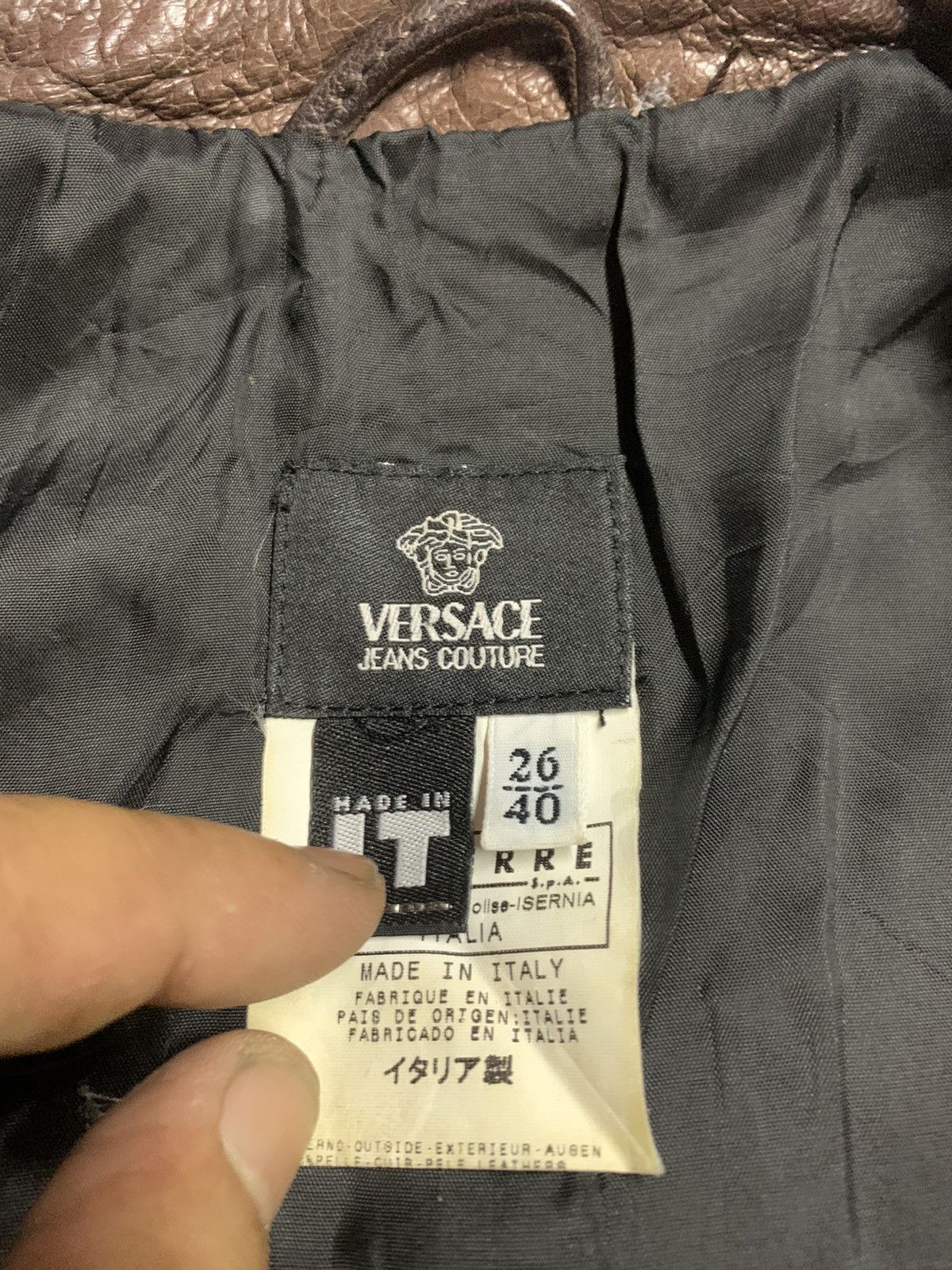 Versace Jeans Couture Versace leather jacket Size US S / EU 44-46 / 1 - 19 Thumbnail