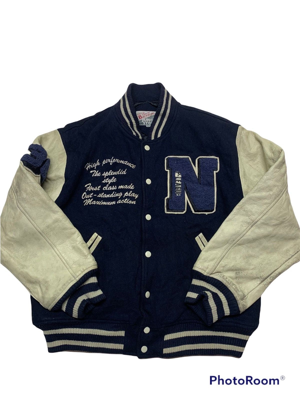 Backbone × Vintage Varsity jacket backbones attacker(offer your price) Size US L / EU 52-54 / 3 - 3 Thumbnail