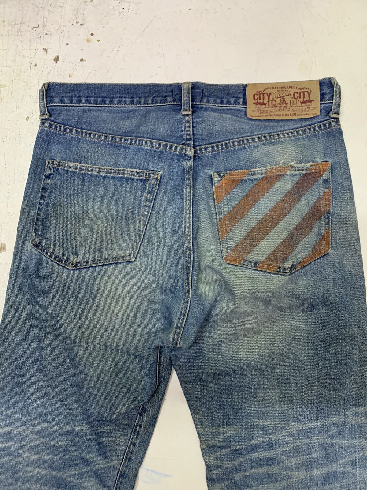 Bape Rare Baby Milo Face Denim Size US 34 / EU 50 - 4 Thumbnail