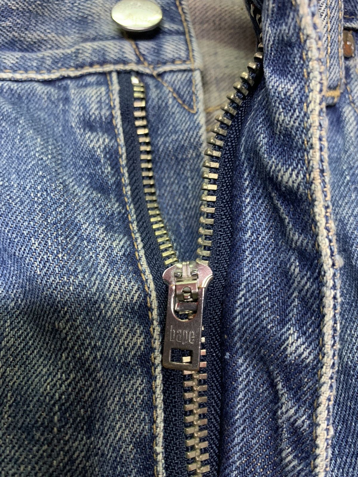 Bape Rare Baby Milo Face Denim Size US 34 / EU 50 - 7 Thumbnail