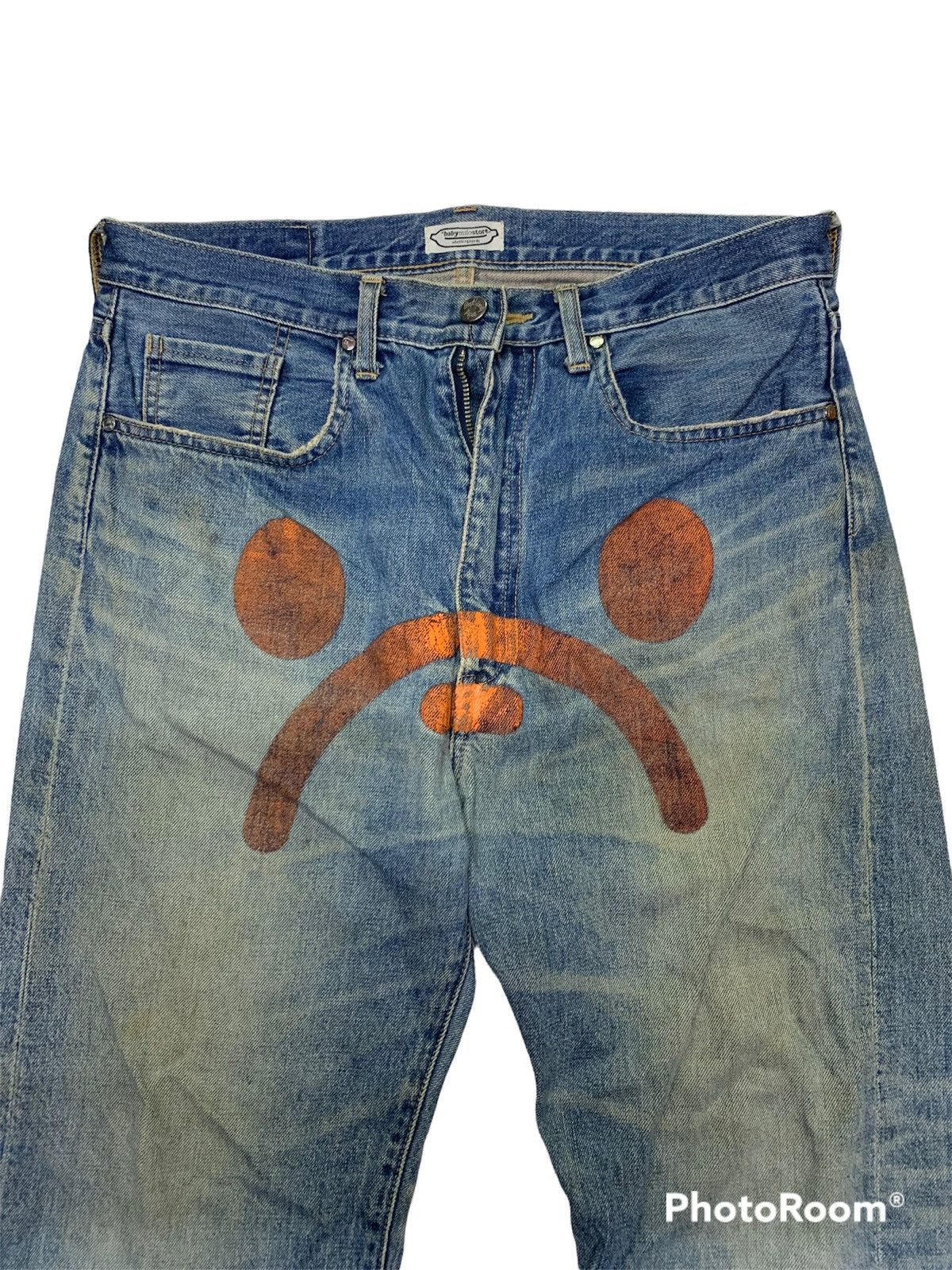 Bape Rare Baby Milo Face Denim Size US 34 / EU 50 - 3 Thumbnail