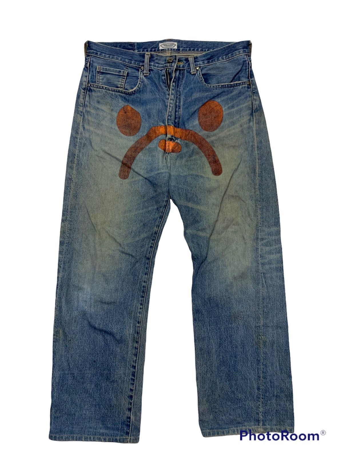 Bape Rare Baby Milo Face Denim Size US 34 / EU 50 - 1 Thumbnail