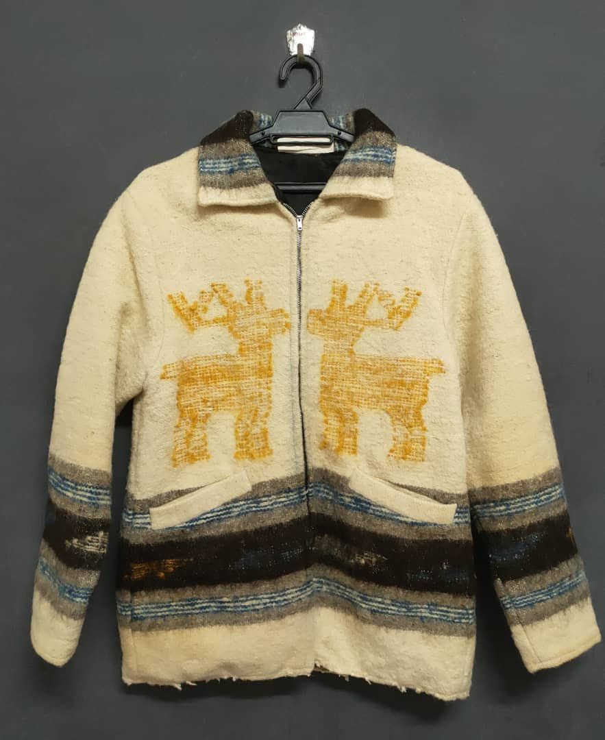 Native Vtg Printed wool Jacket Made in Guatemala Size US M / EU 48-50 / 2 - 1 Thumbnail