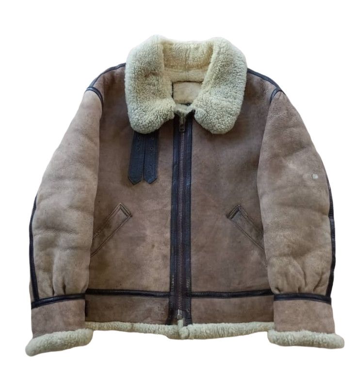 image of B 3 x Sheepskin Coat Vintage B3 Sheepskin Coat Shearling Jacket, Men's (Size Medium)
