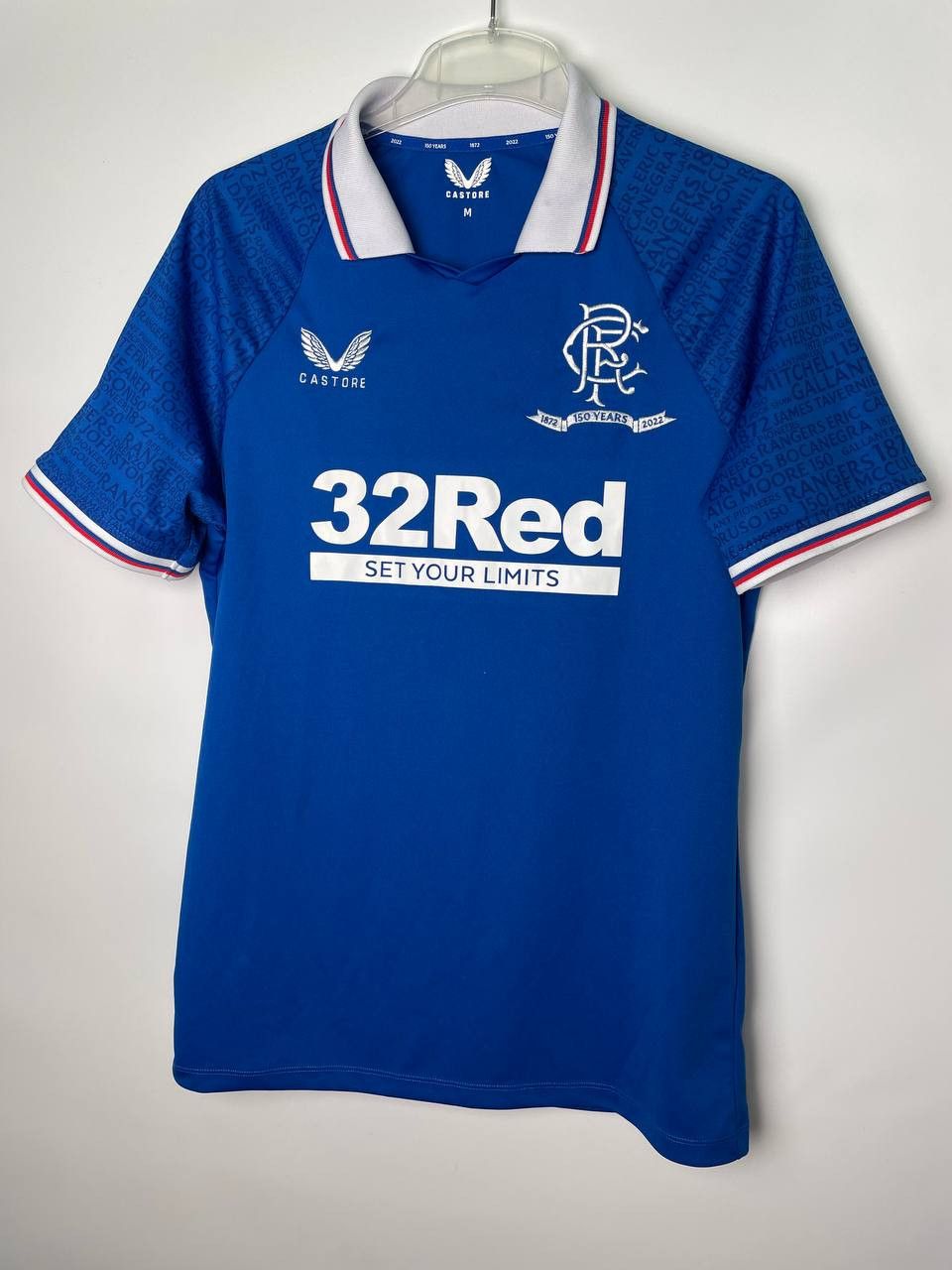 Other Rangers home 150 years football shirt jersey Castore size M Size US M / EU 48-50 / 2 - 1 Thumbnail