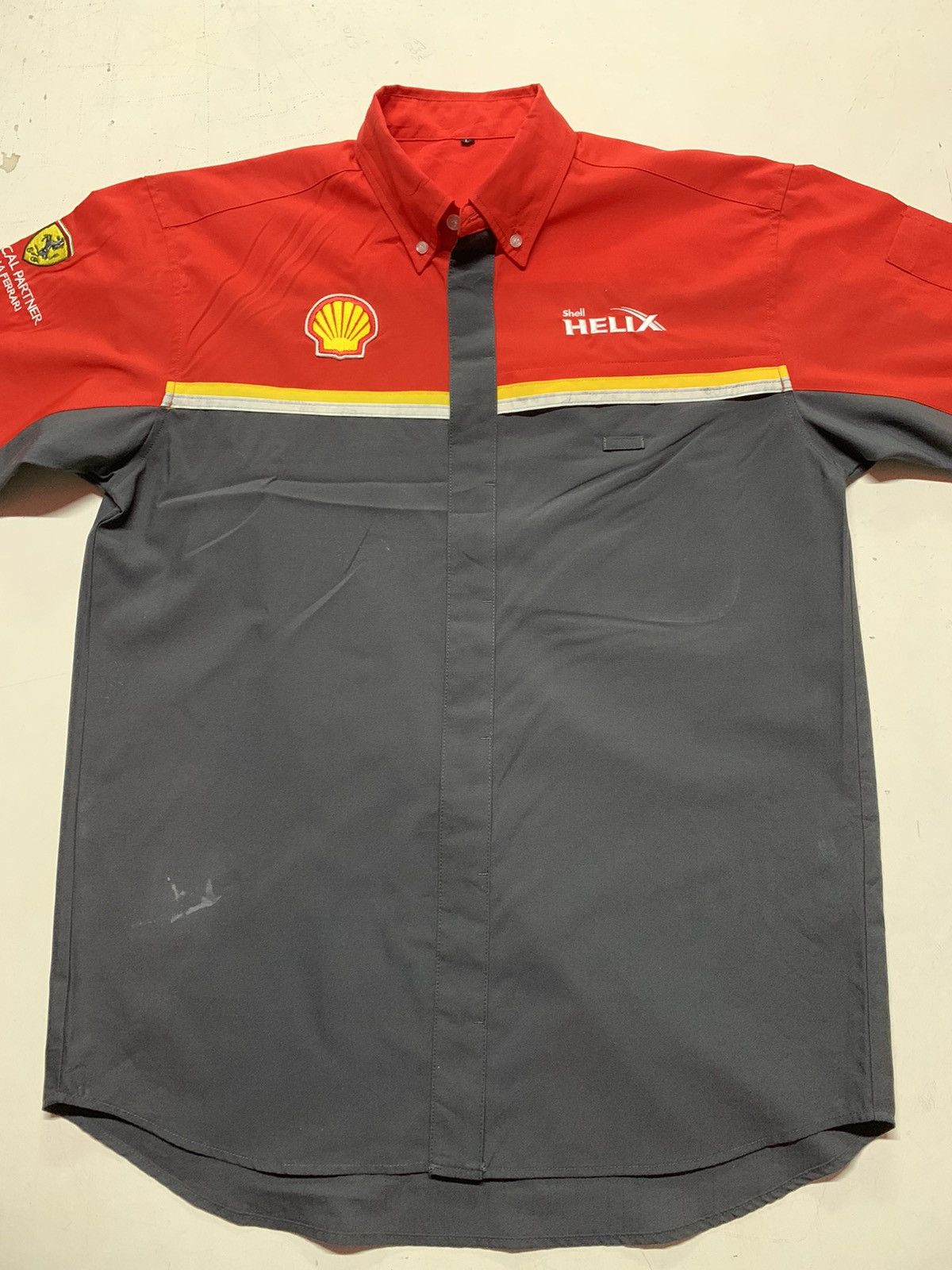 Ferrari × Vintage Shell x Ferrari Shirt L Size US M / EU 48-50 / 2 - 5 Thumbnail