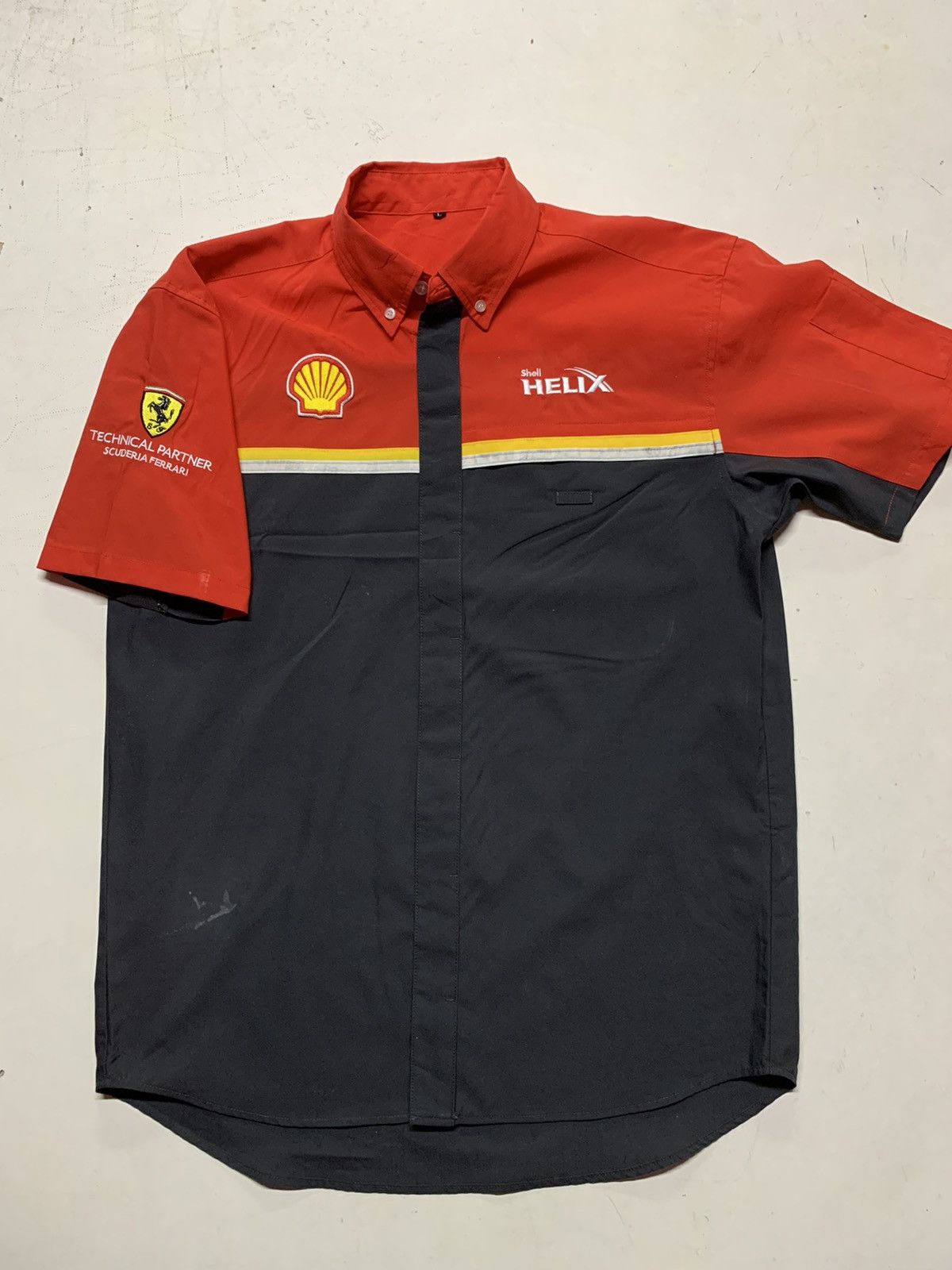 Ferrari × Vintage Shell x Ferrari Shirt L Size US M / EU 48-50 / 2 - 7 Thumbnail