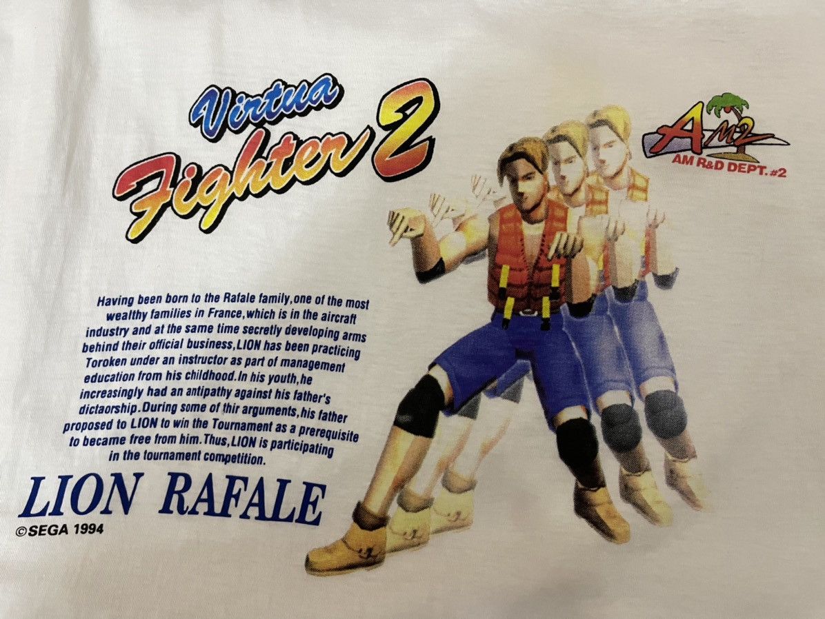 Anime × Vintage Original 1994 Virtua Fighter Sega Genesis T-shirt Size US M / EU 48-50 / 2 - 3 Thumbnail