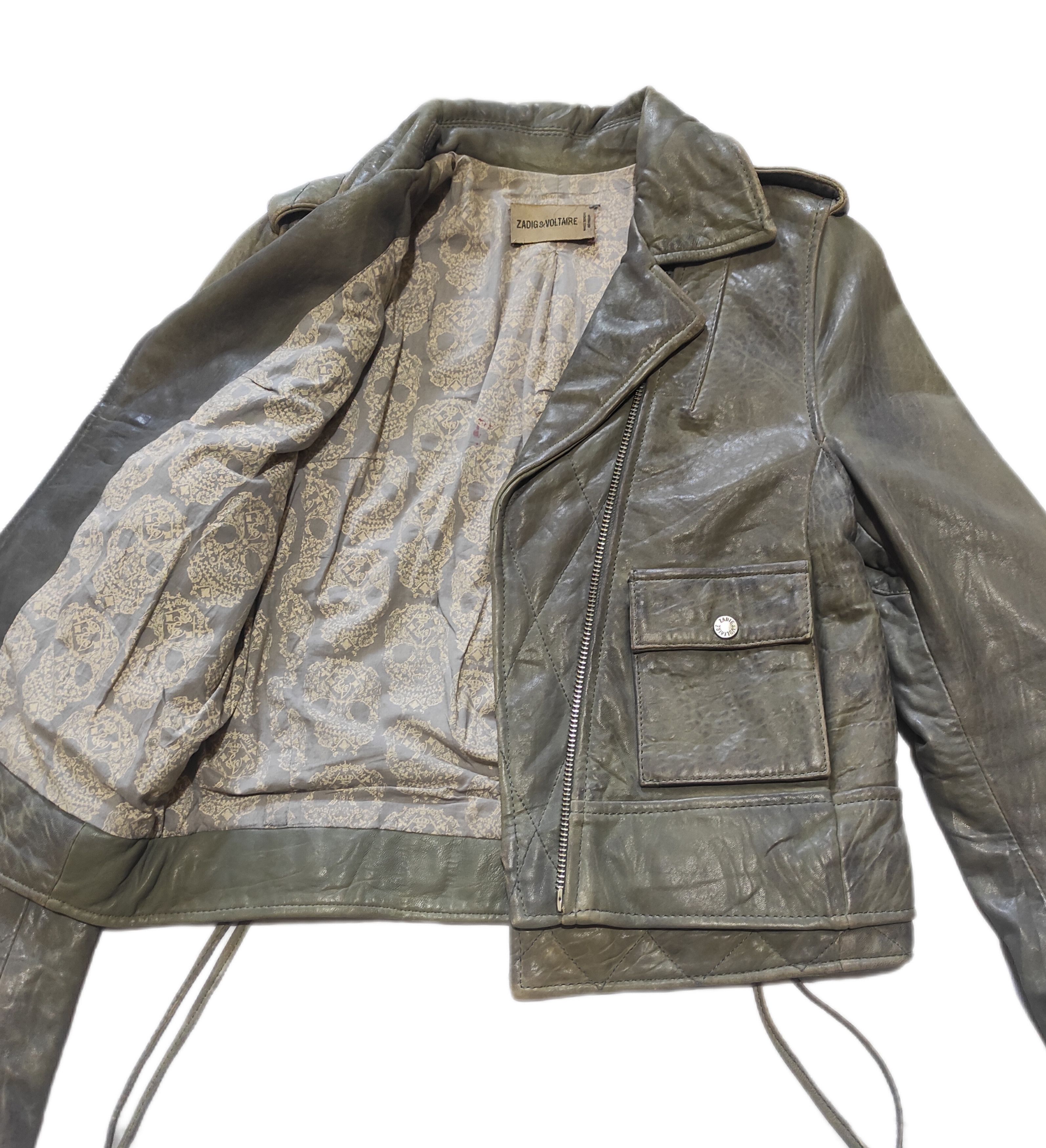 Zadig & Voltaire Zadig & Voltaire Biker / Rock N' Roll Leather Jacket Size M / US 6-8 / IT 42-44 - 14 Thumbnail
