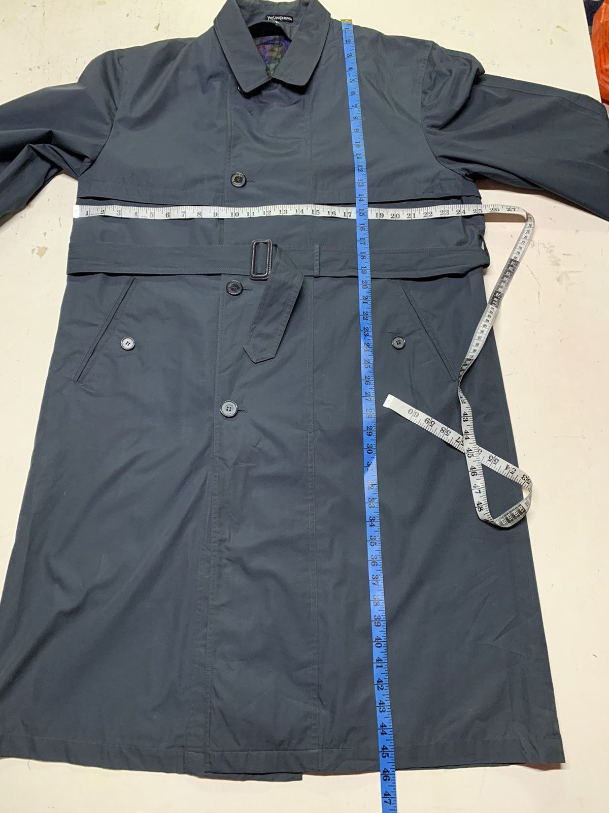 Yves Saint Laurent Yvette saint laurent long trench coat Size US L / EU 52-54 / 3 - 23 Thumbnail