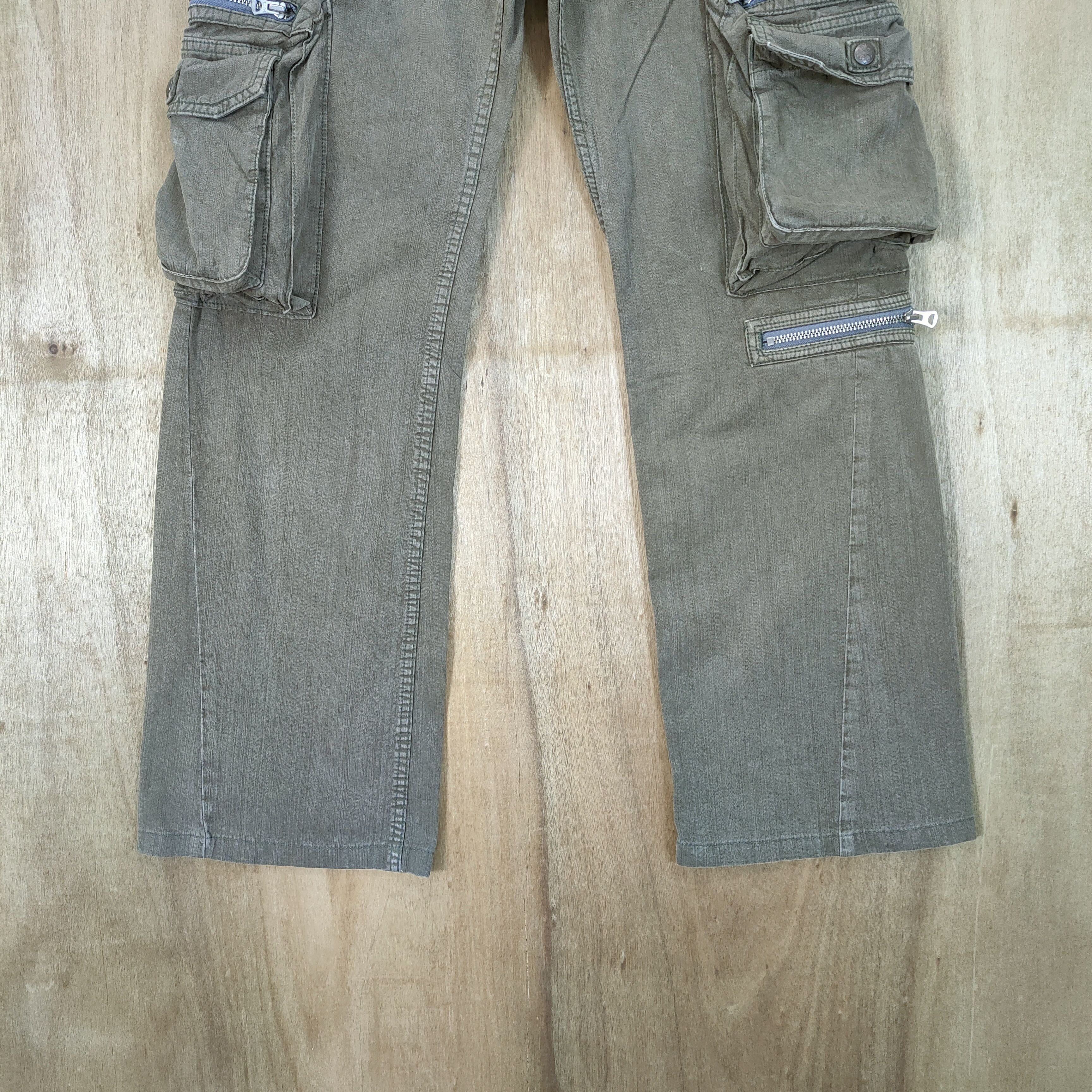 Japanese Brand MADE IN NIPPON FLARE CARGO PANTS MULTIPOCKET TACTICAL Size US 32 / EU 48 - 3 Thumbnail