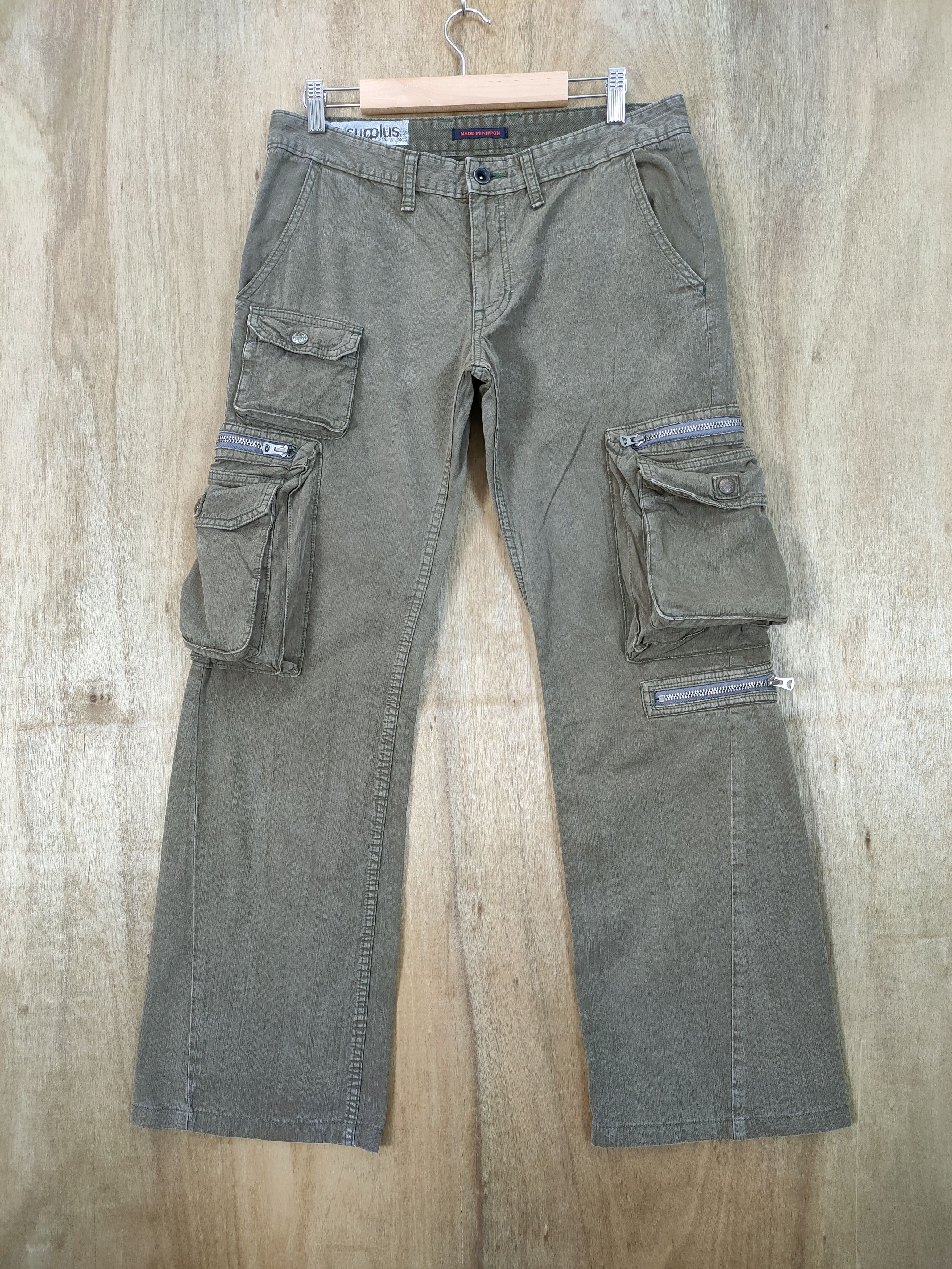Japanese Brand MADE IN NIPPON FLARE CARGO PANTS MULTIPOCKET TACTICAL Size US 32 / EU 48 - 1 Thumbnail