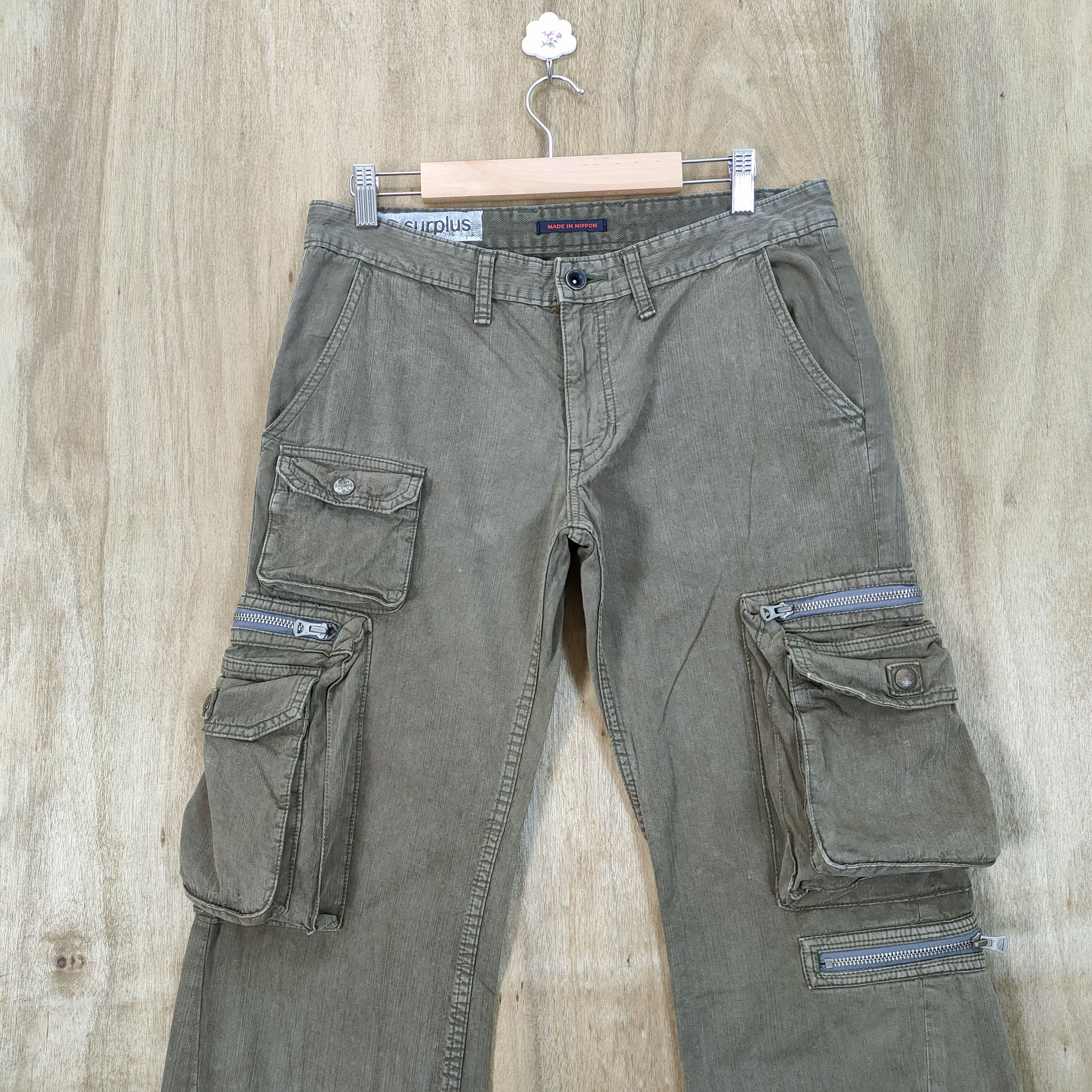 Japanese Brand MADE IN NIPPON FLARE CARGO PANTS MULTIPOCKET TACTICAL Size US 32 / EU 48 - 2 Thumbnail