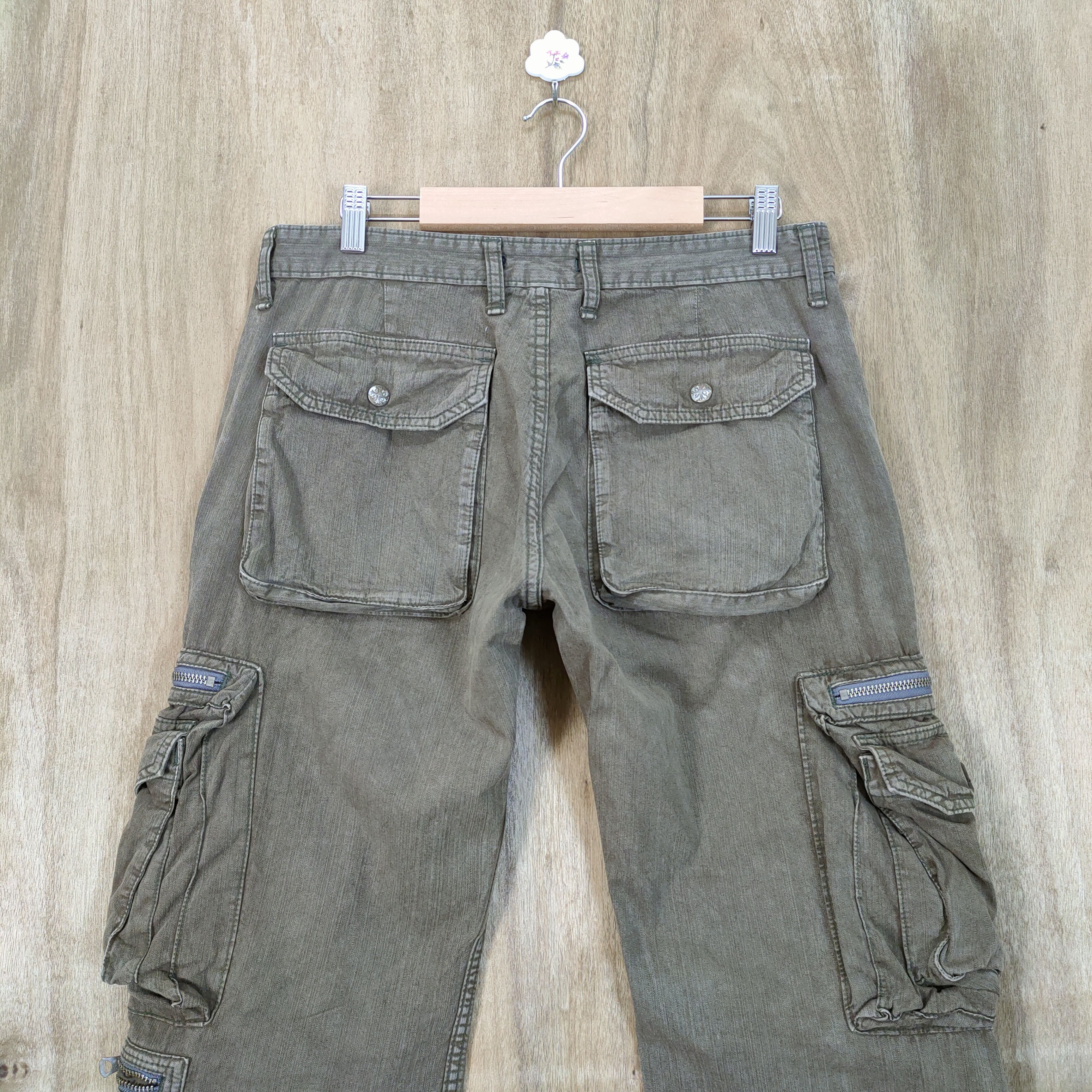 Japanese Brand MADE IN NIPPON FLARE CARGO PANTS MULTIPOCKET TACTICAL Size US 32 / EU 48 - 6 Thumbnail
