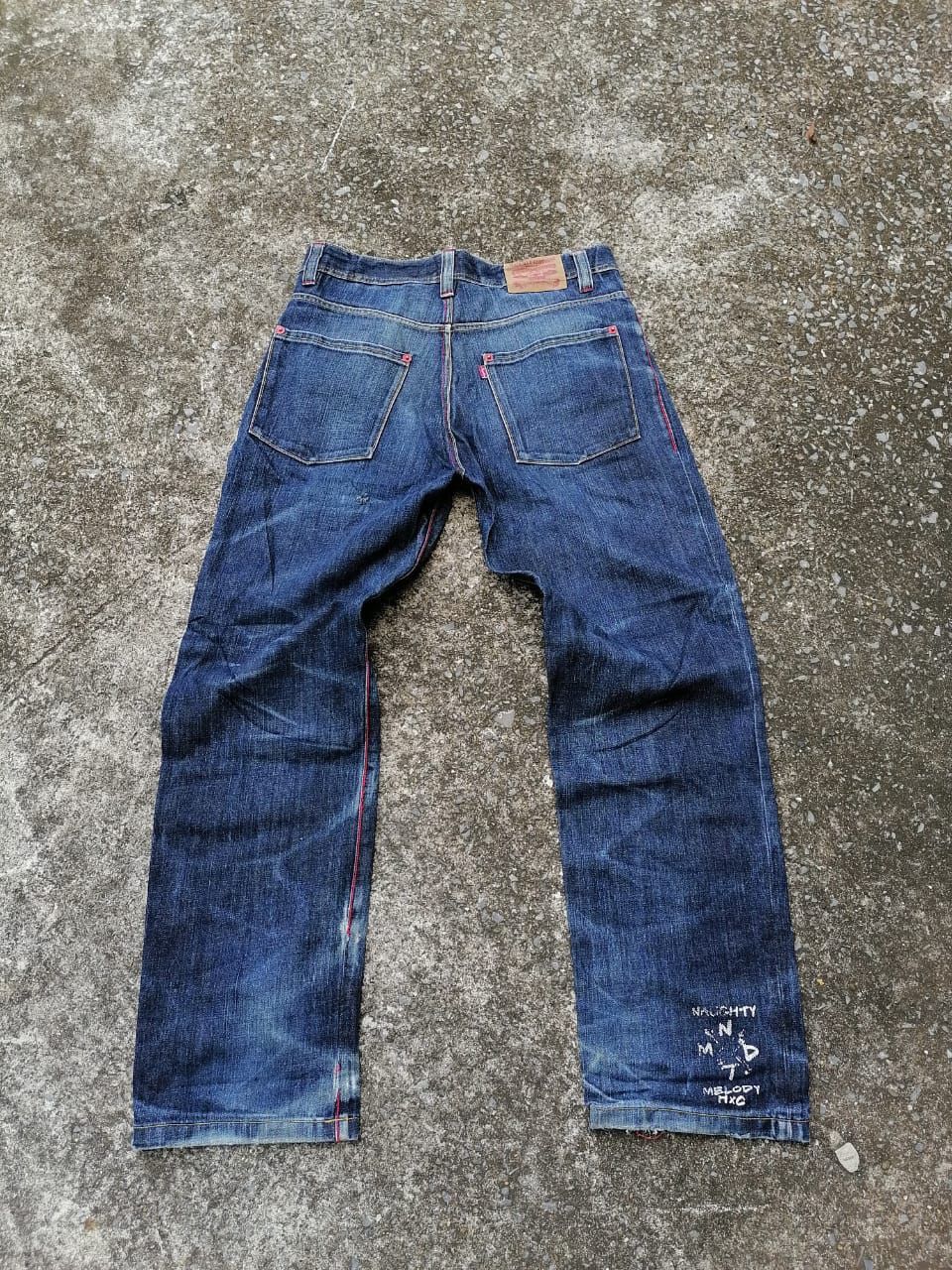 Japanese Brand Naughty Skateboards Wear Made In Japan Denim Jeans Size US 34 / EU 50 - 4 Thumbnail