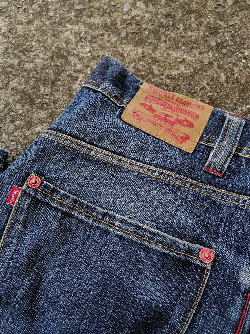 Japanese Brand Naughty Skateboards Wear Made In Japan Denim Jeans Size US 34 / EU 50 - 5 Thumbnail