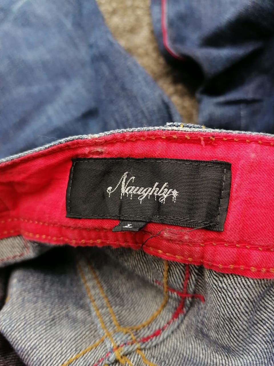 Japanese Brand Naughty Skateboards Wear Made In Japan Denim Jeans Size US 34 / EU 50 - 2 Thumbnail